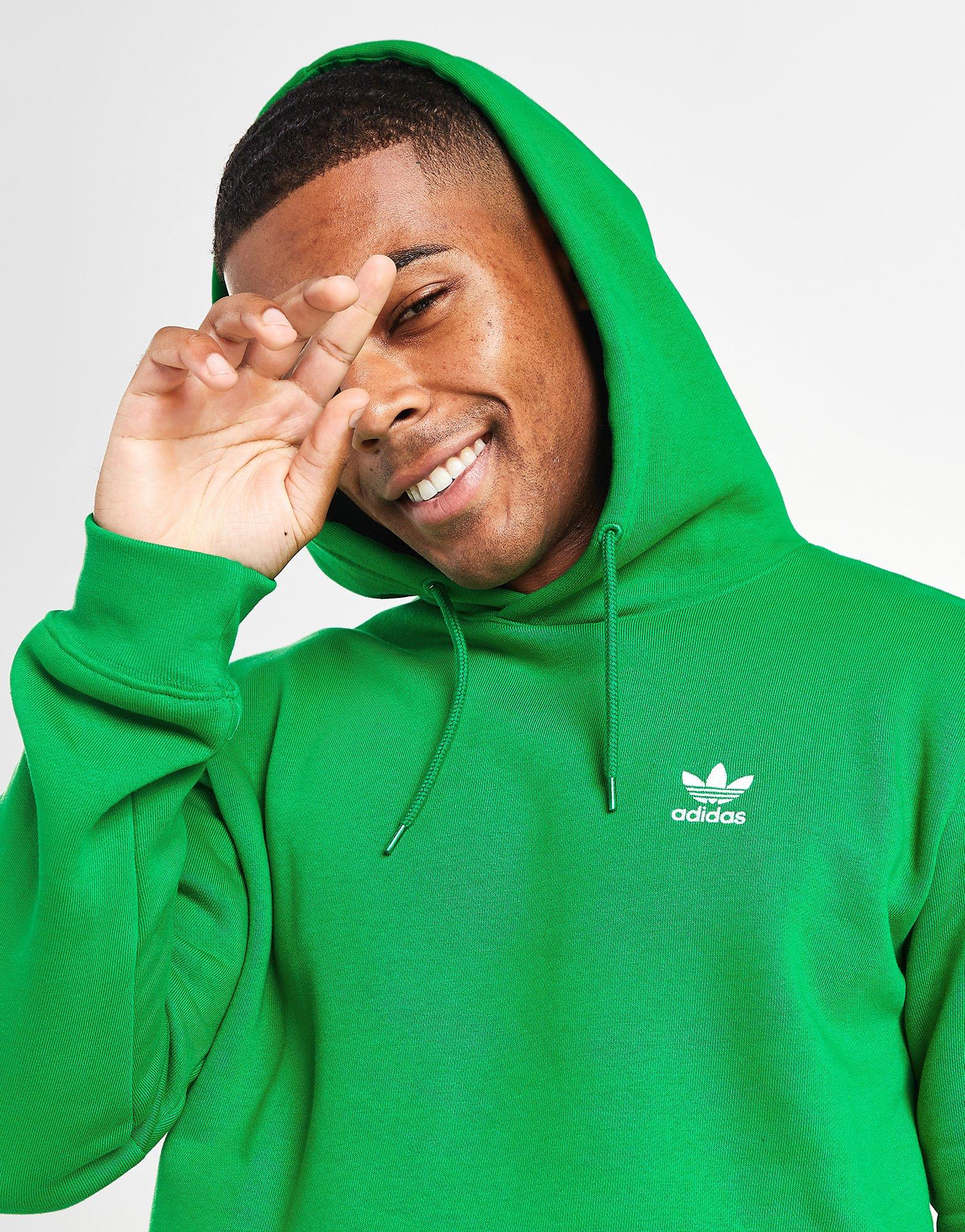 adidas Originals essentials hoodie in dark green