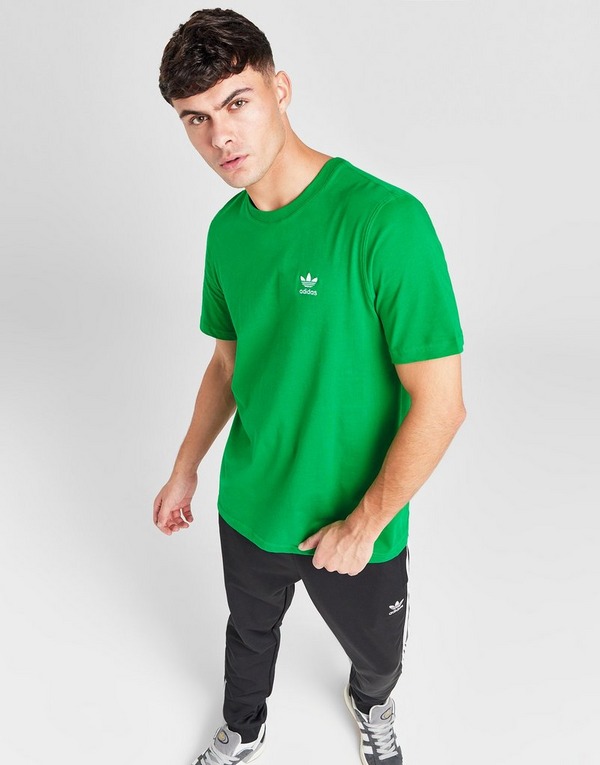 Green adidas Trefoil Essentials T-Shirt - JD Global Sports