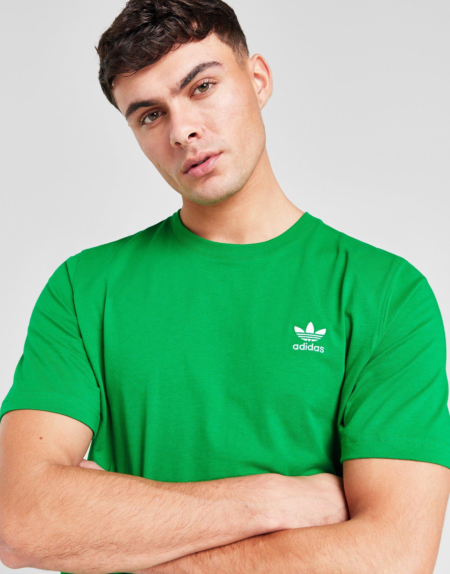 Green adidas Trefoil Essentials T-Shirt Global Sports JD 