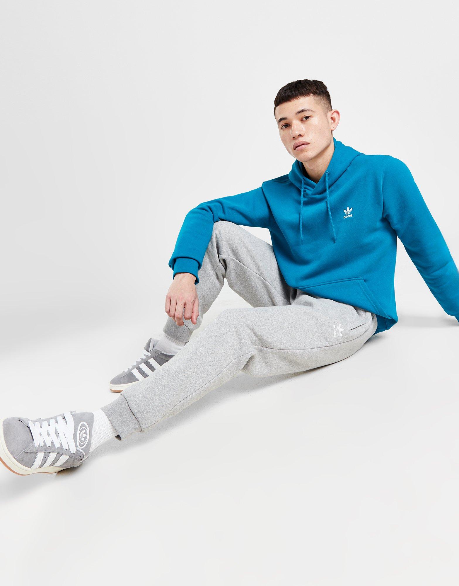 Grey adidas Adicolor Essentials Trefoil Fleece Joggers - JD Sports Global