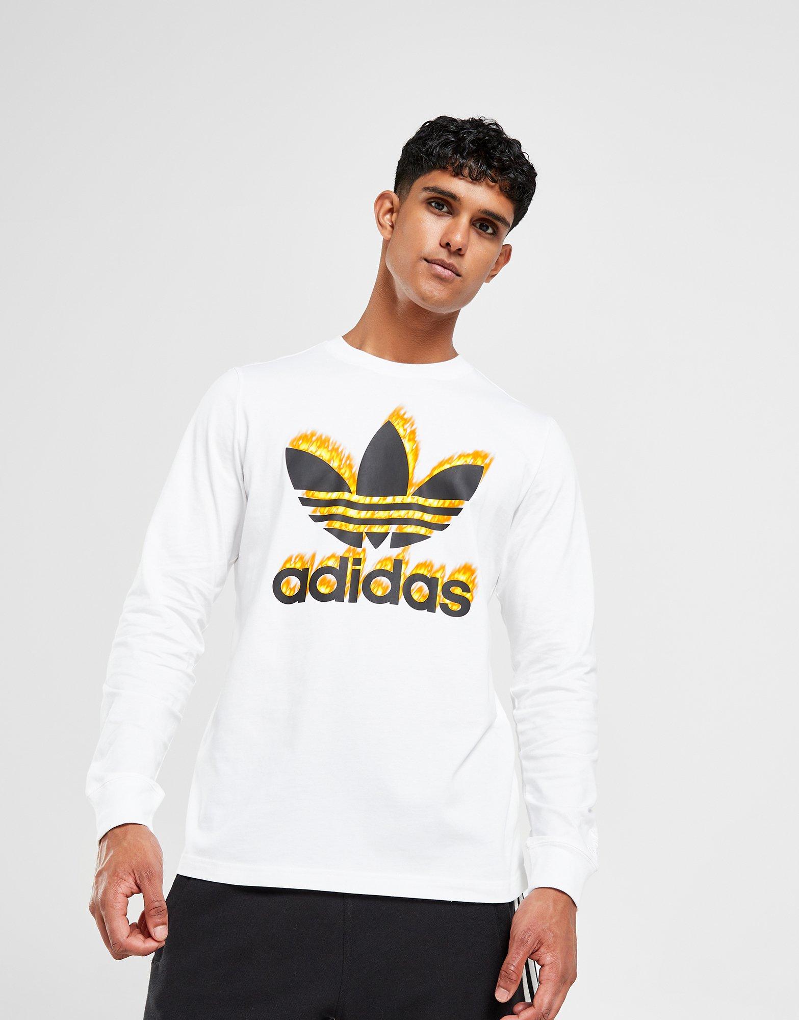 Adidas trefoil long store sleeve tee