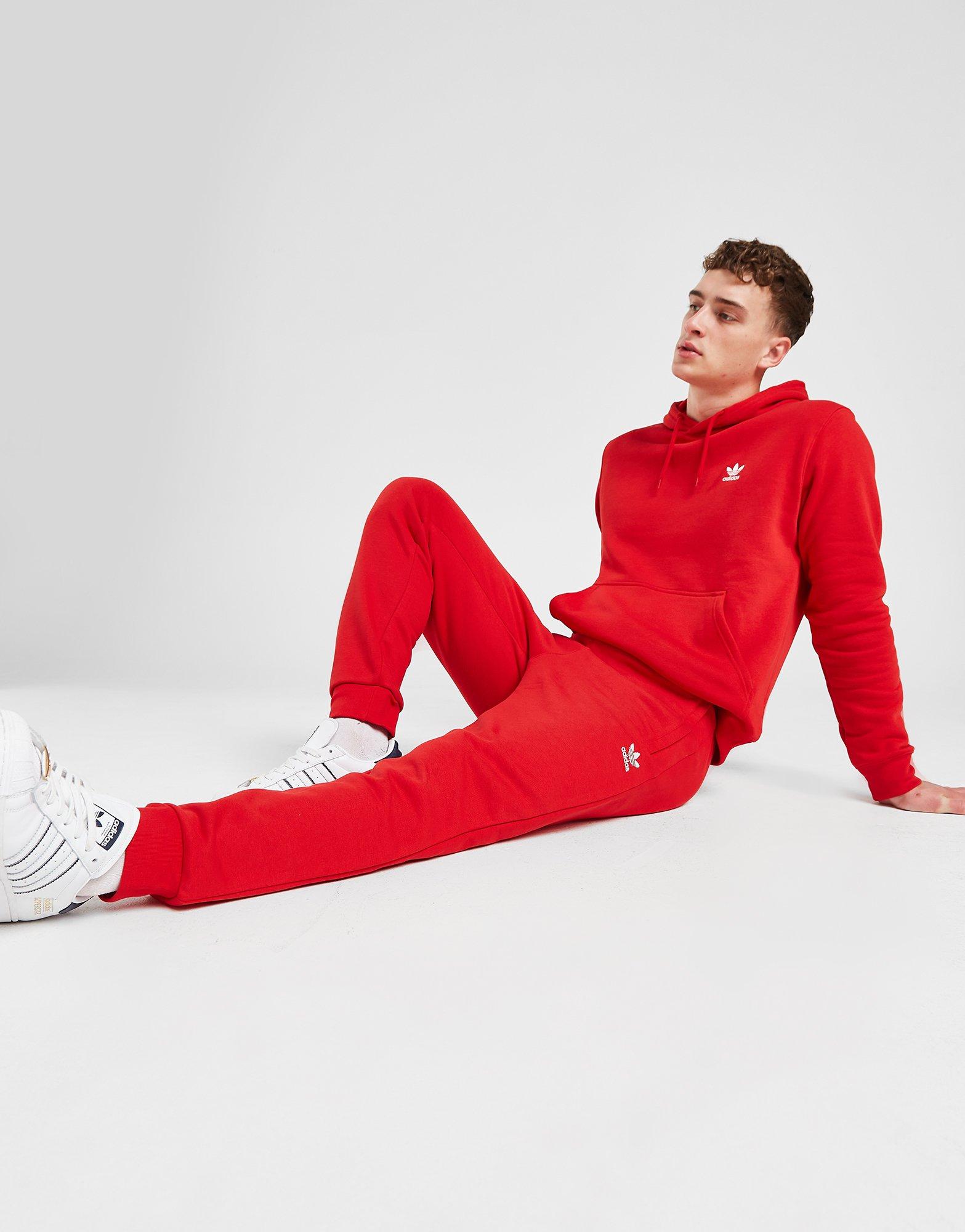 Red hot sale joggers adidas