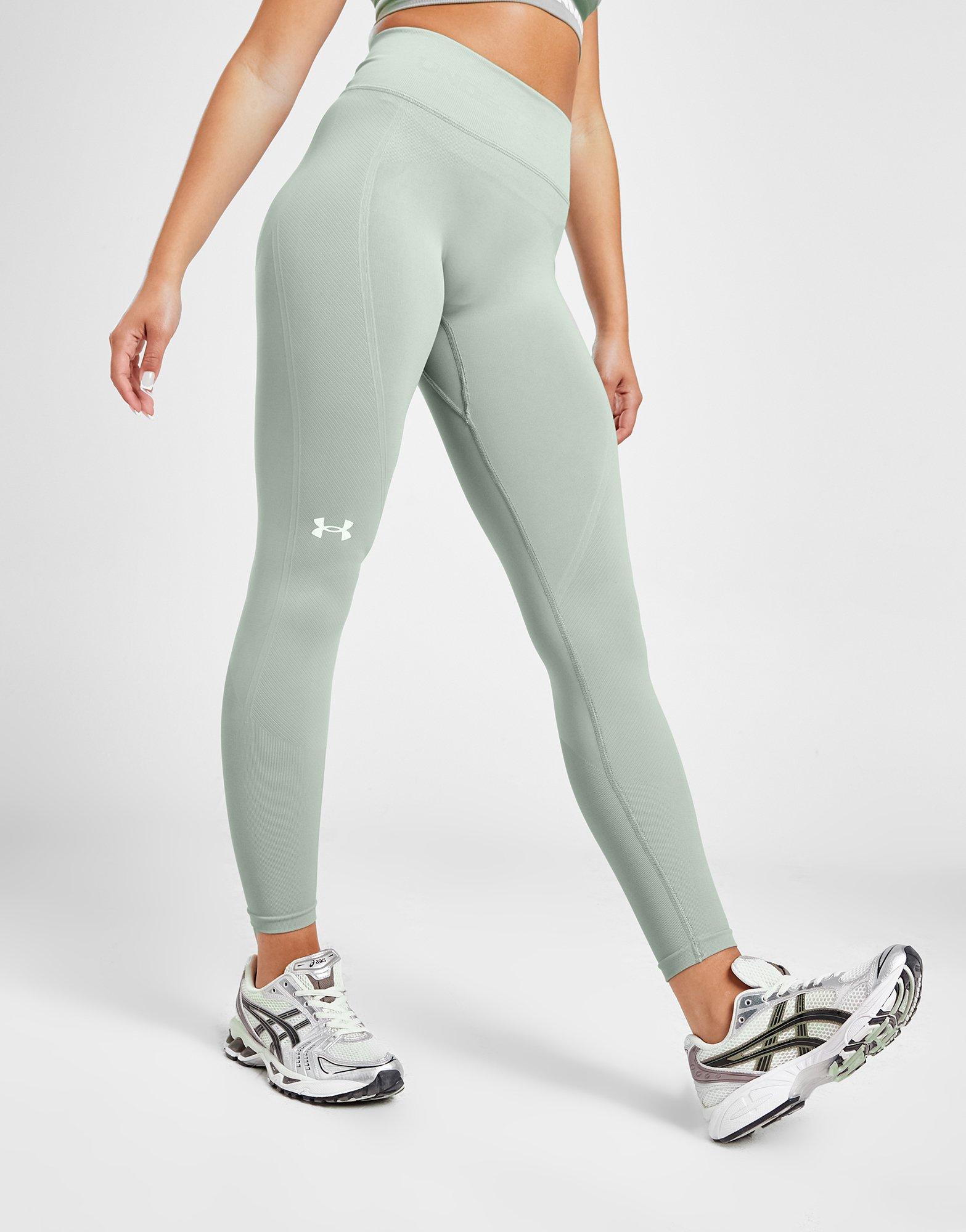 legíny Under Armour Train Seamless - Grove Green/White 