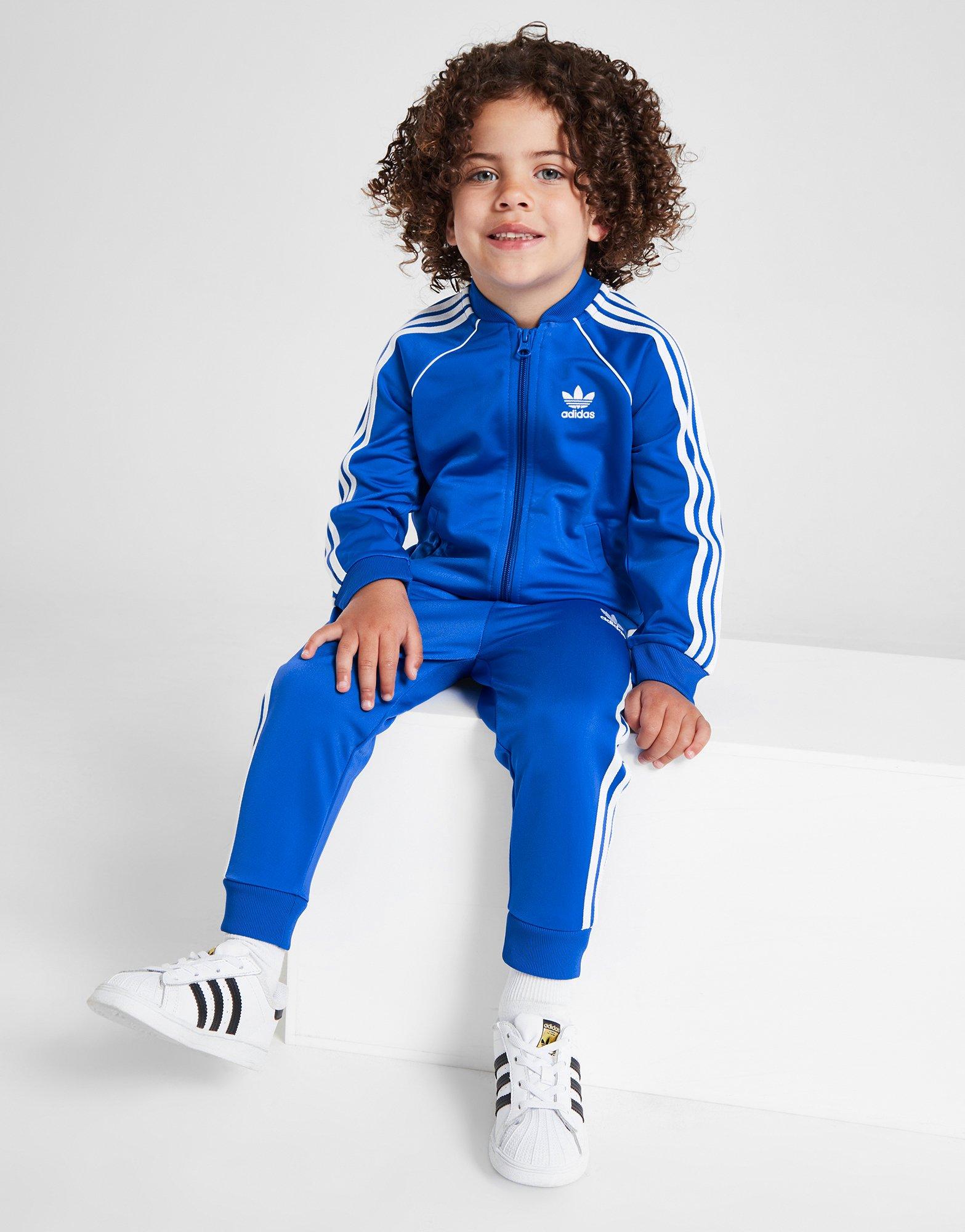 Adidas superstar clearance tracksuit blue