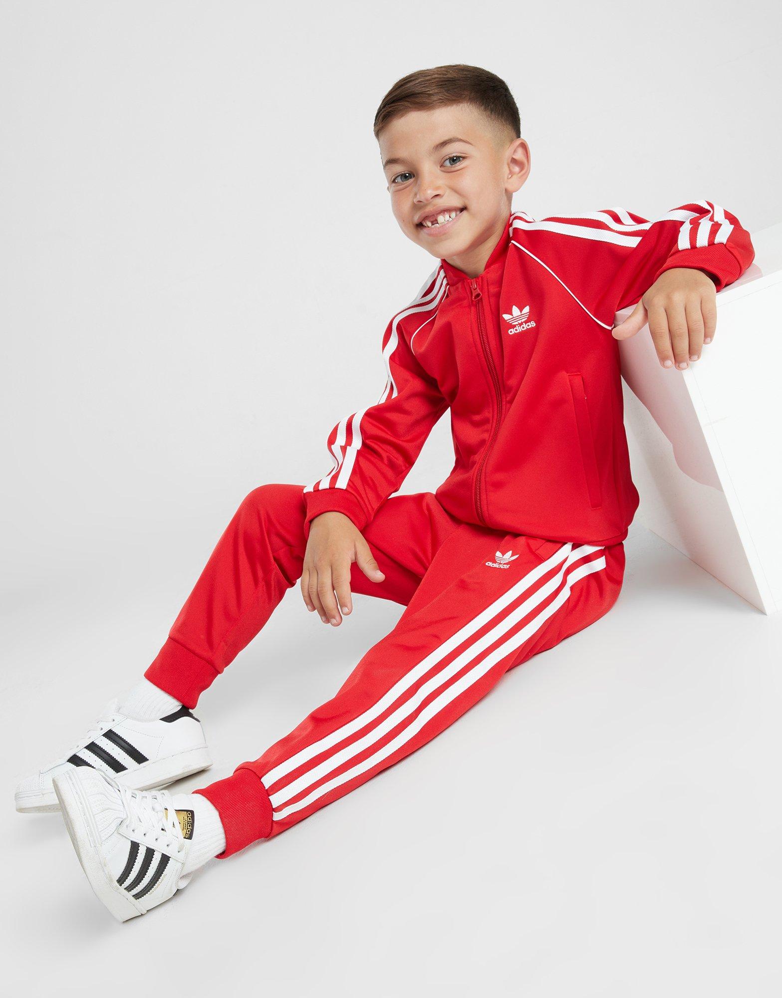 Red adidas Originals SST Tracksuit Children | JD Sports UK