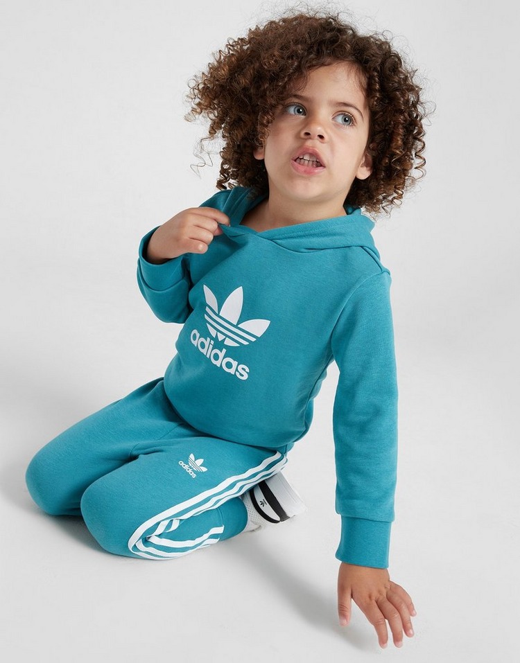 Turquoise adidas Originals Trefoil Overhead Tracksuit Infant - JD Sports NZ