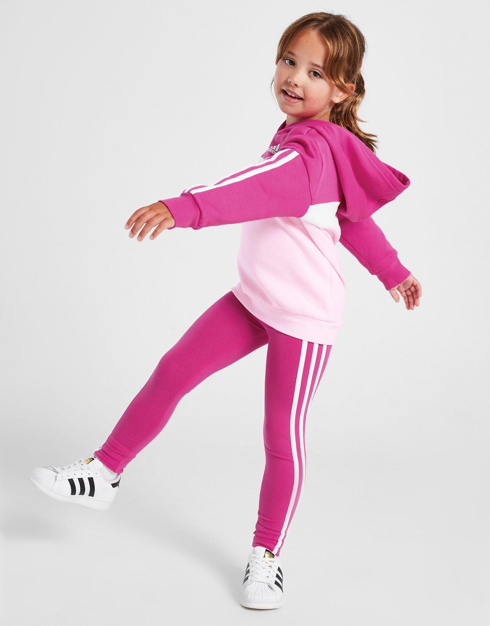 Buy adidas Pink Sportswear Tiberio 3-Stripes Colorblock Fleece Leggings Set  Kids from Next Canada