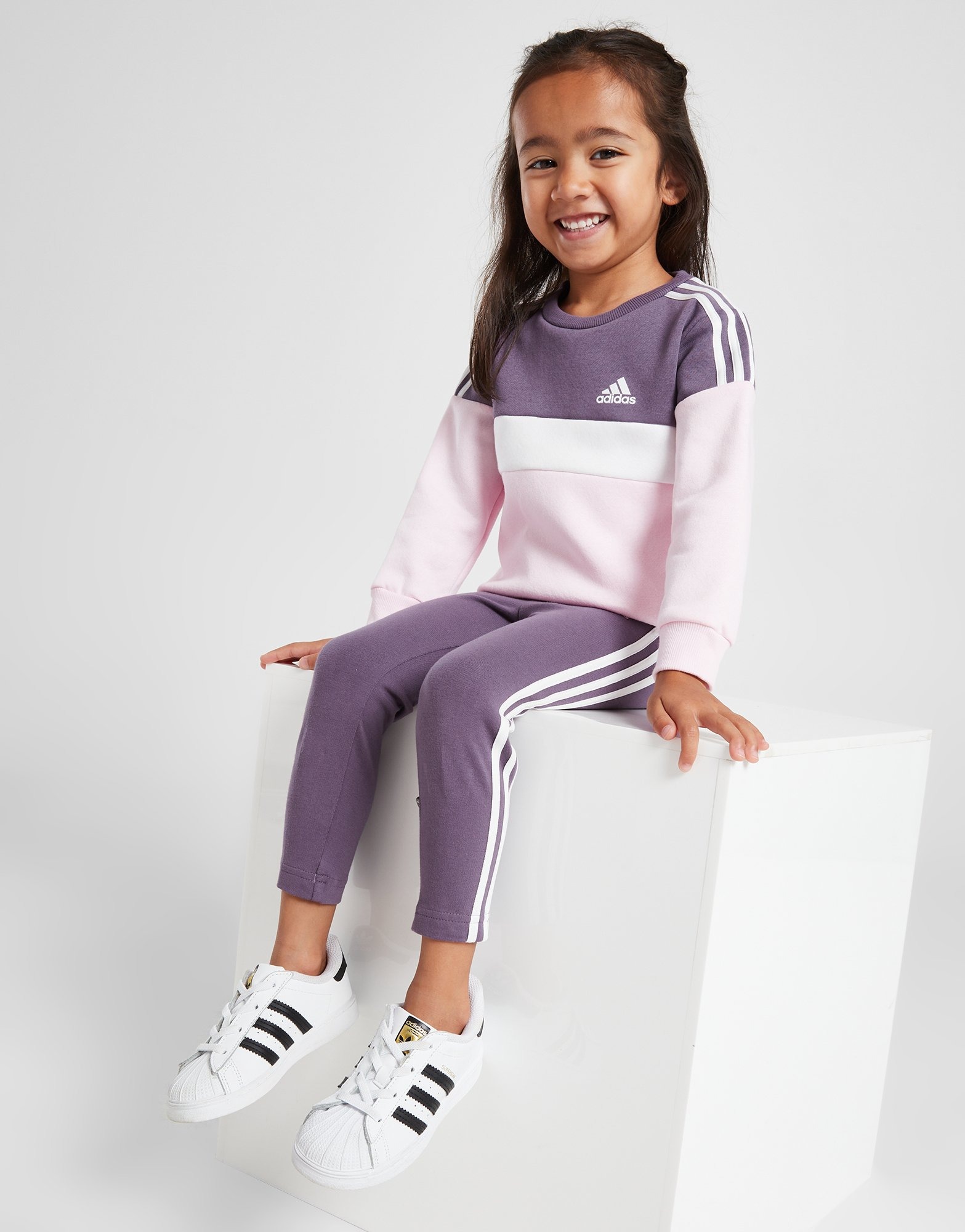 adidas Originals Ensemble de survêtement Velours Bébé Bleu- JD