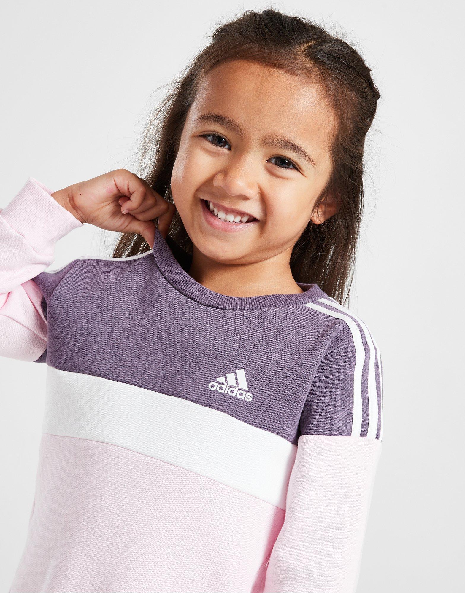 adidas Ensemble de survêtement Colour Block Enfant Gris- JD Sports France