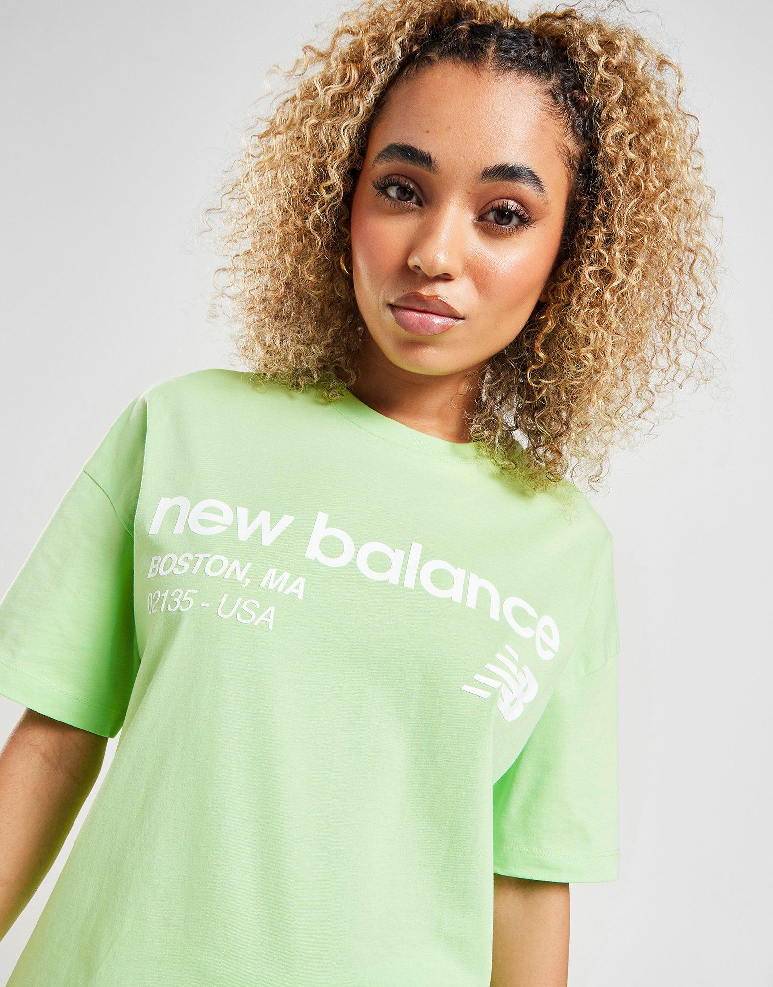 New balance green t shirt online