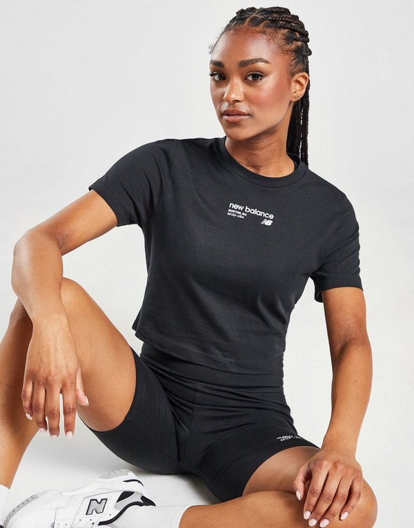 Black New Sports Global Logo JD - Balance T-Shirt Slim