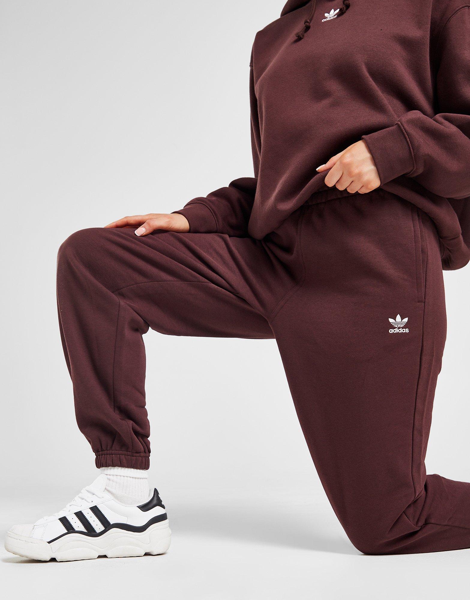 Brown adidas Originals Trefoil Essential Joggers | JD Sports UK