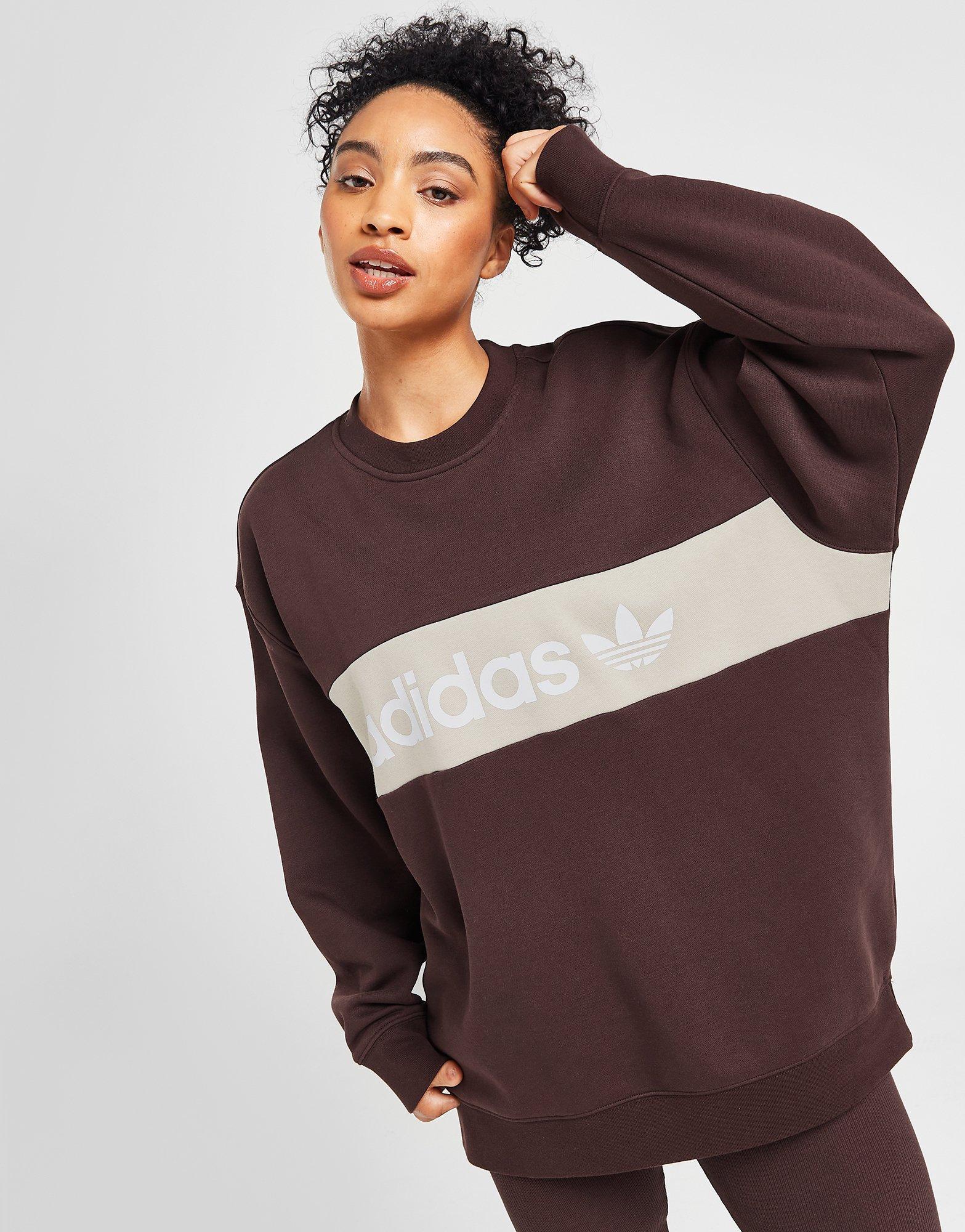 Adidas originals shop linear logo sweat