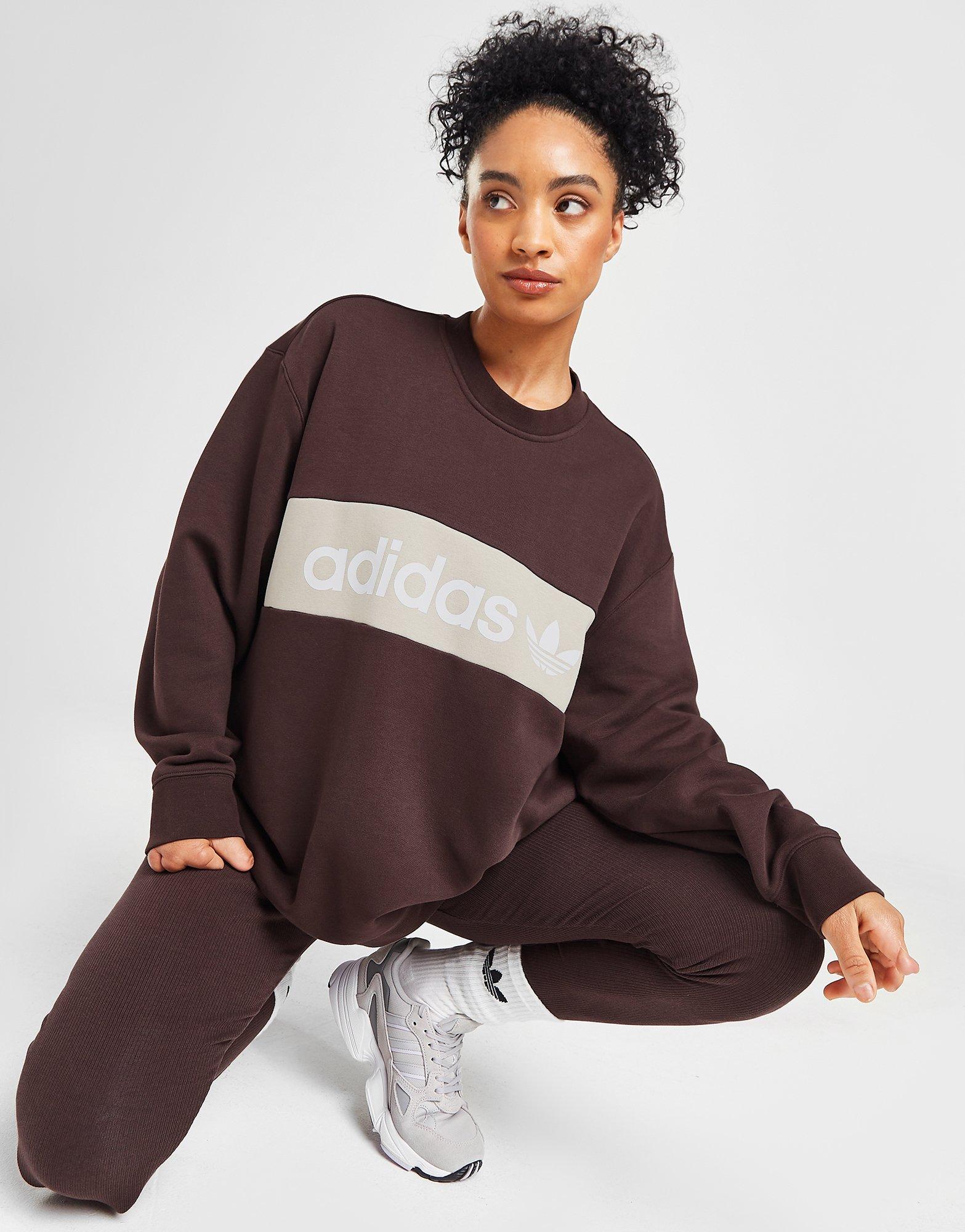 Adidas linear crew sweatshirt sale