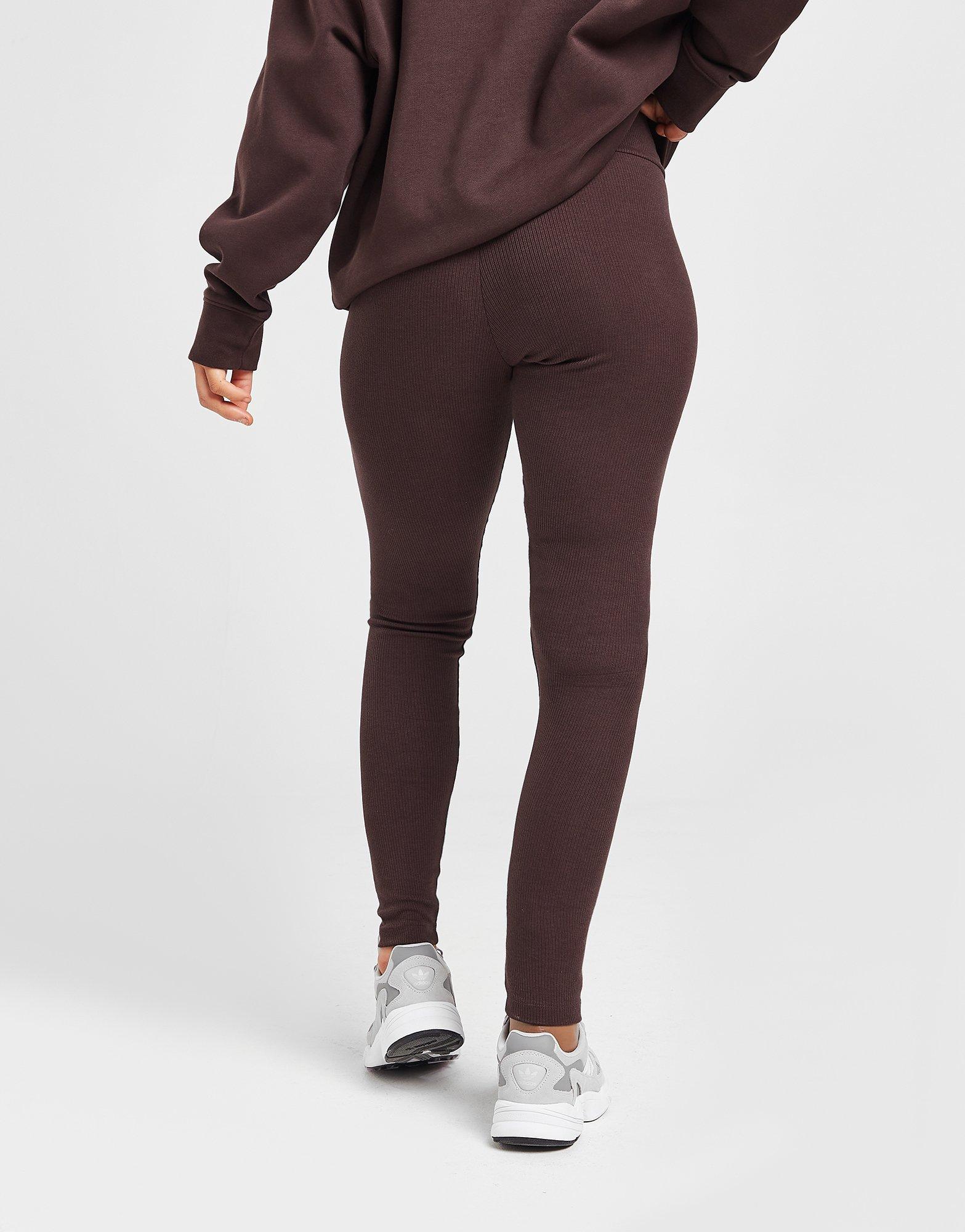 Brown adidas Originals Ribbed Leggings - JD Sports Global