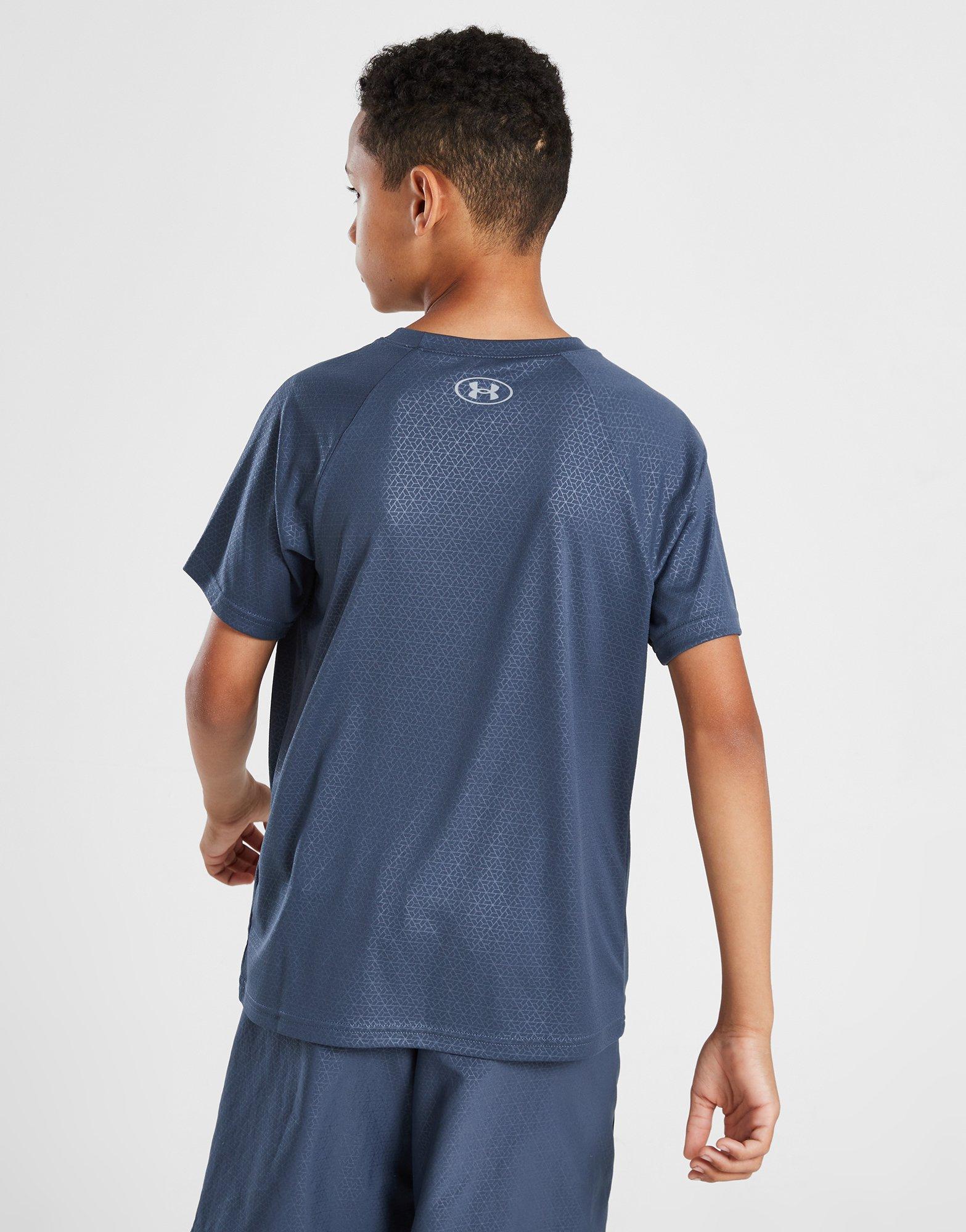 Blauw Under Armour Tech Emboss T-Shirt Junior - JD Sports Nederland