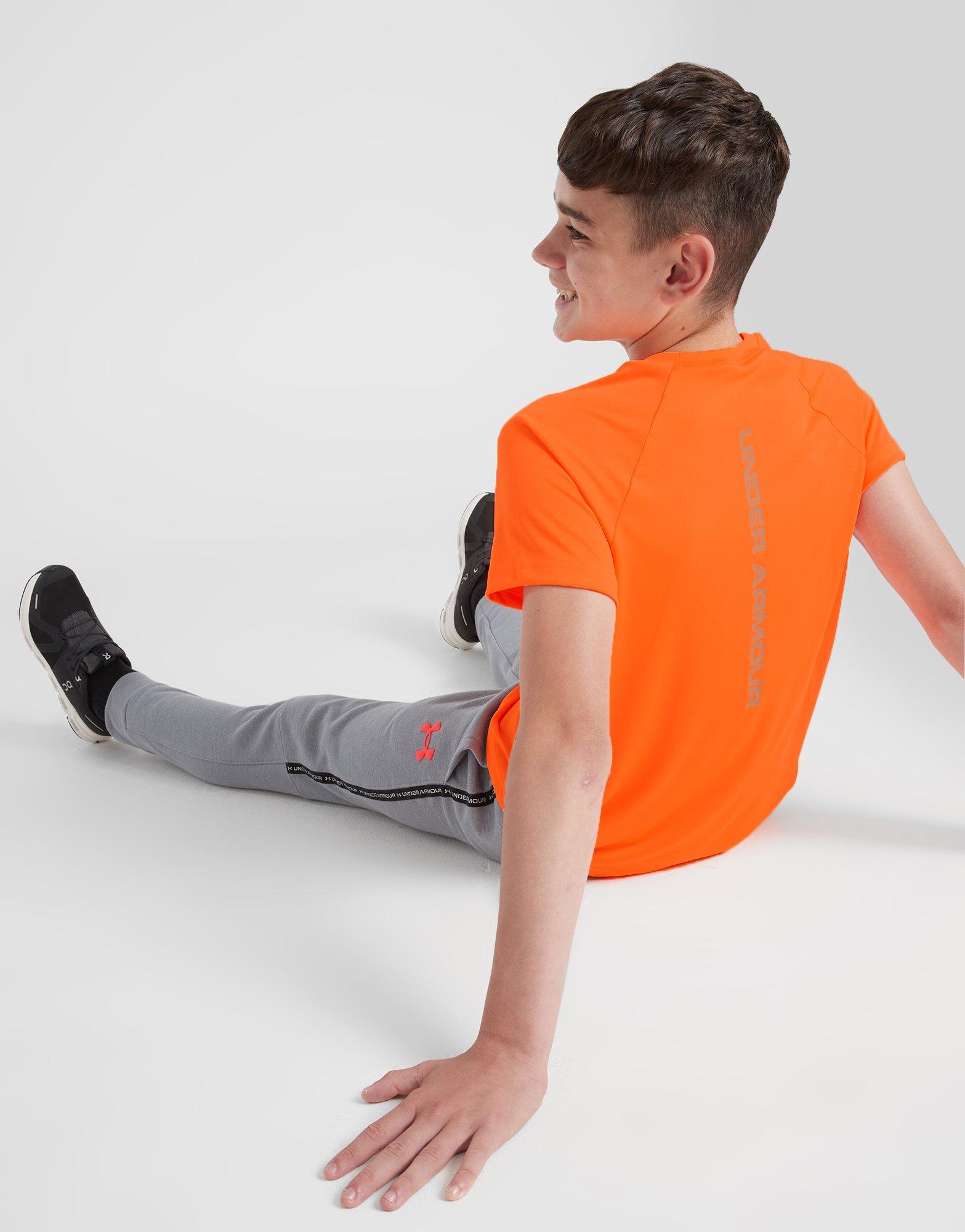 Orange Under Armour Wordmark T-Shirt Junior | JD Sports UK