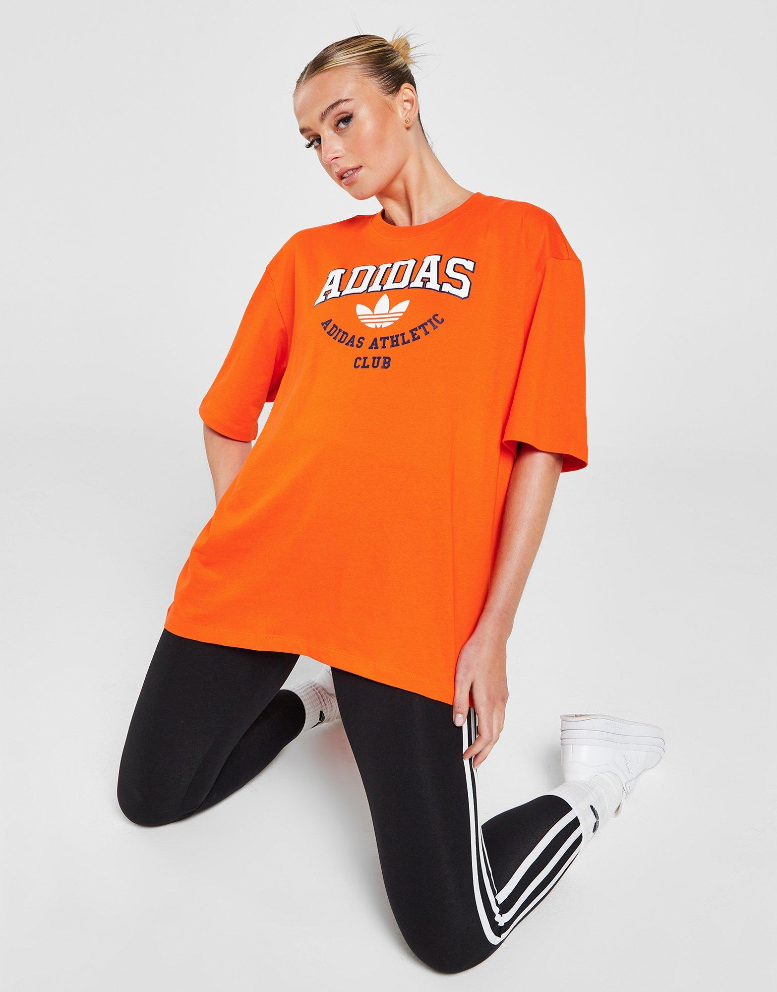 Orange adidas top on sale womens