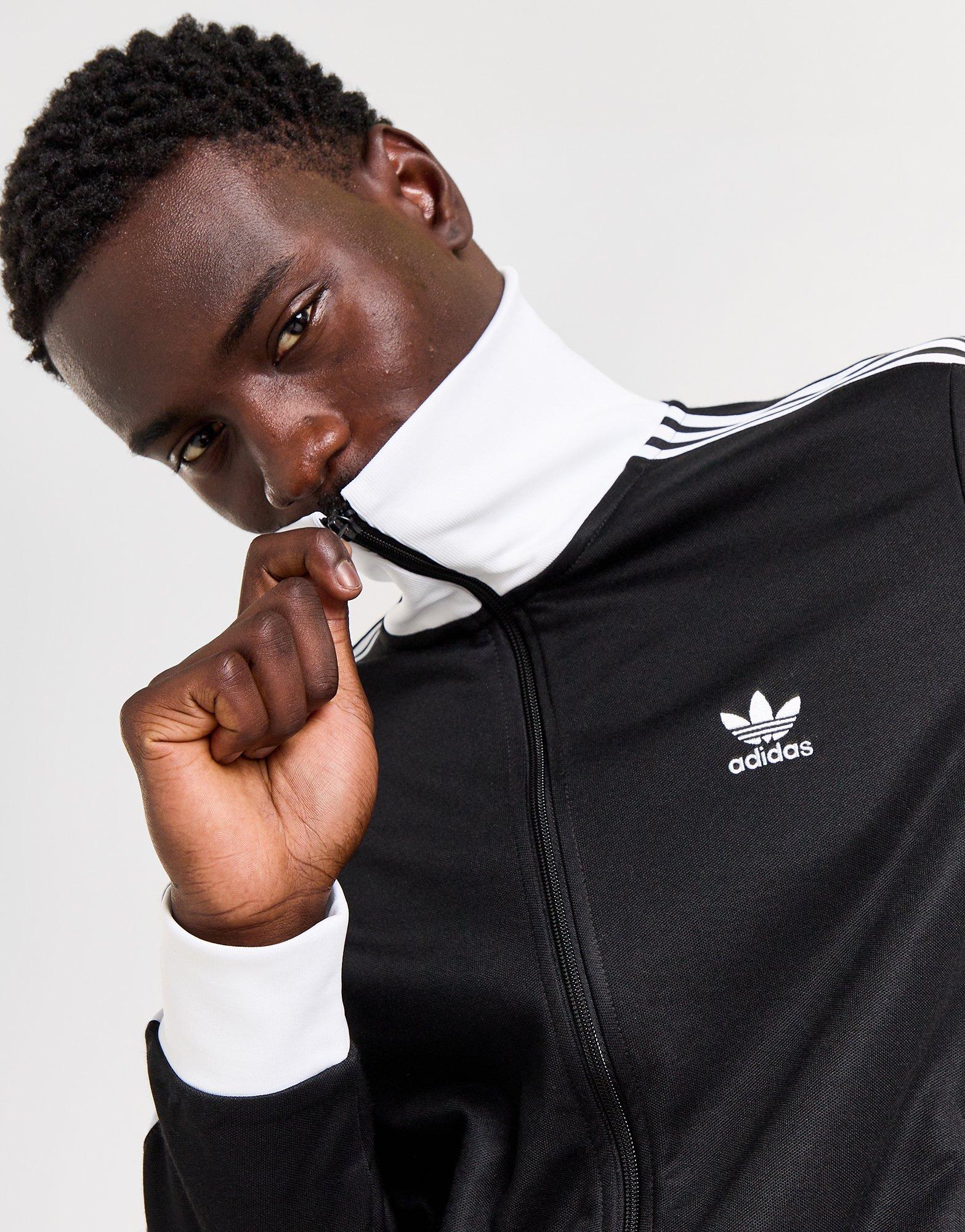 Black adidas Originals Adicolor Classics Beckenbauer Track Black adidas Originals Adicolor Classics Beckenbauer Track