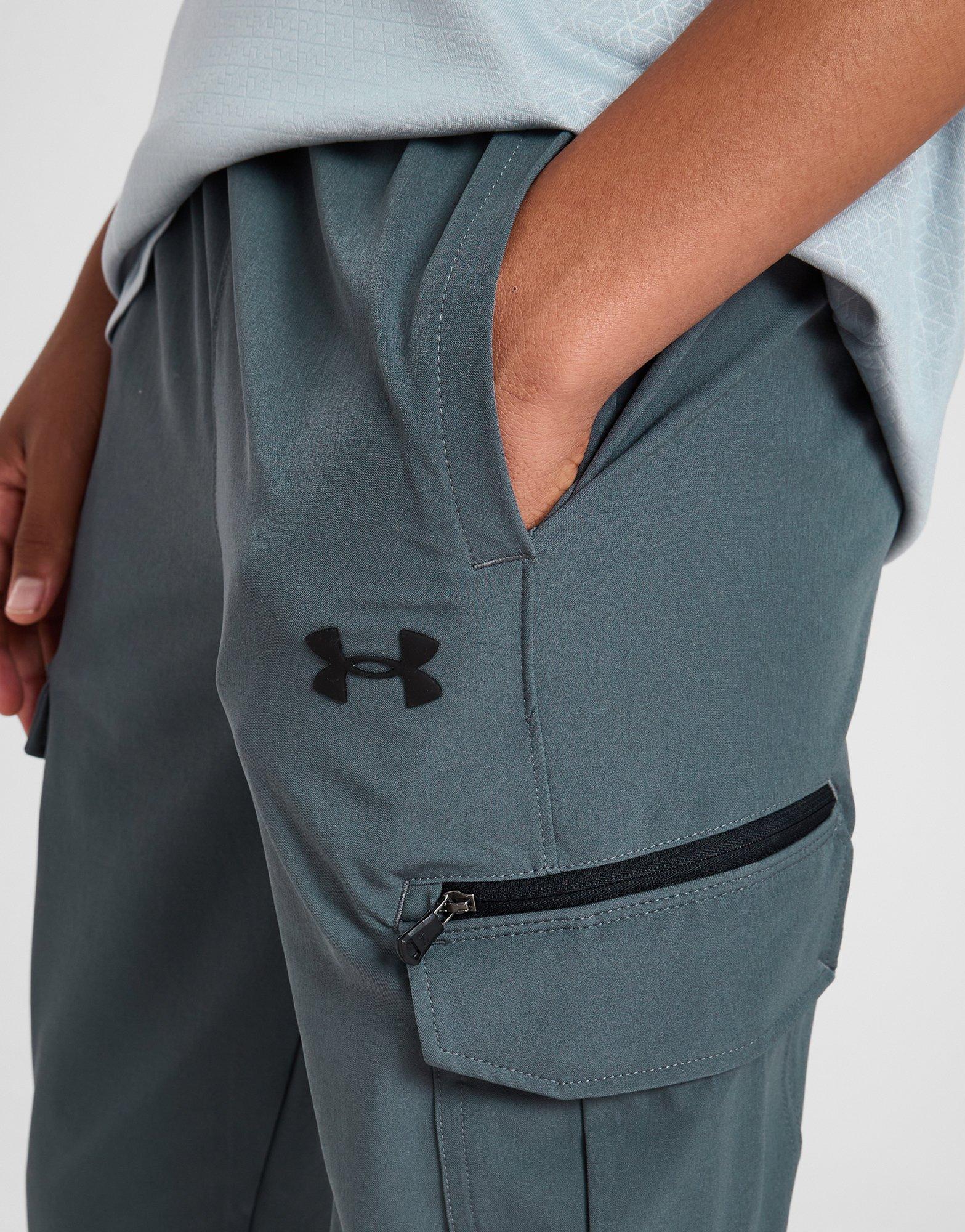 Grey Under Armour Woven Cargo Pants