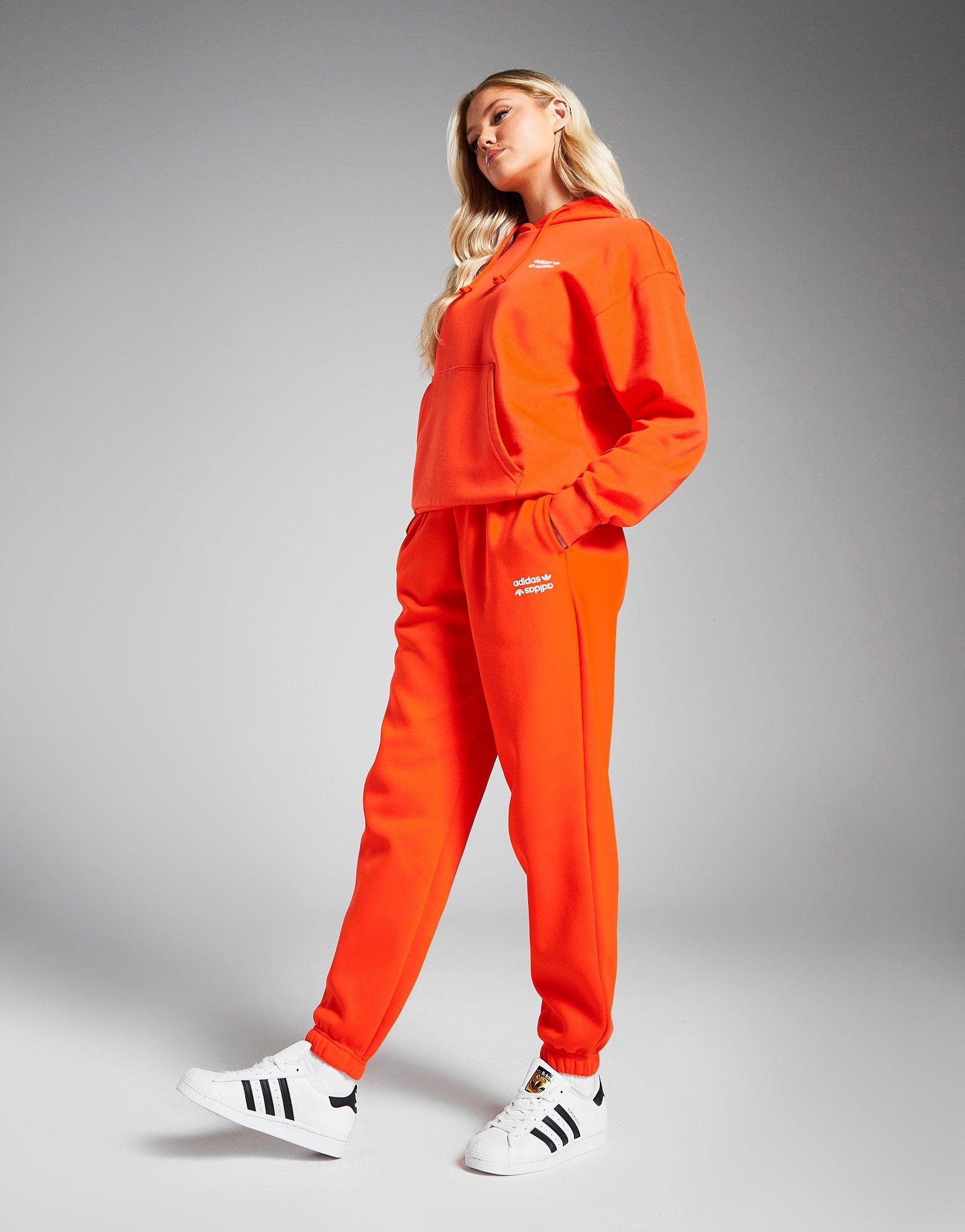 Orange adidas Originals Linear Logo Joggers JD Sports UK