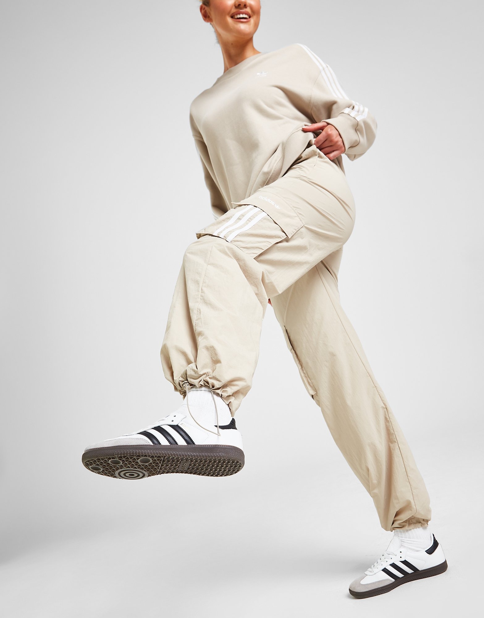 Brown adidas Originals 3-Stripes Cargo Pants | JD Sports UK