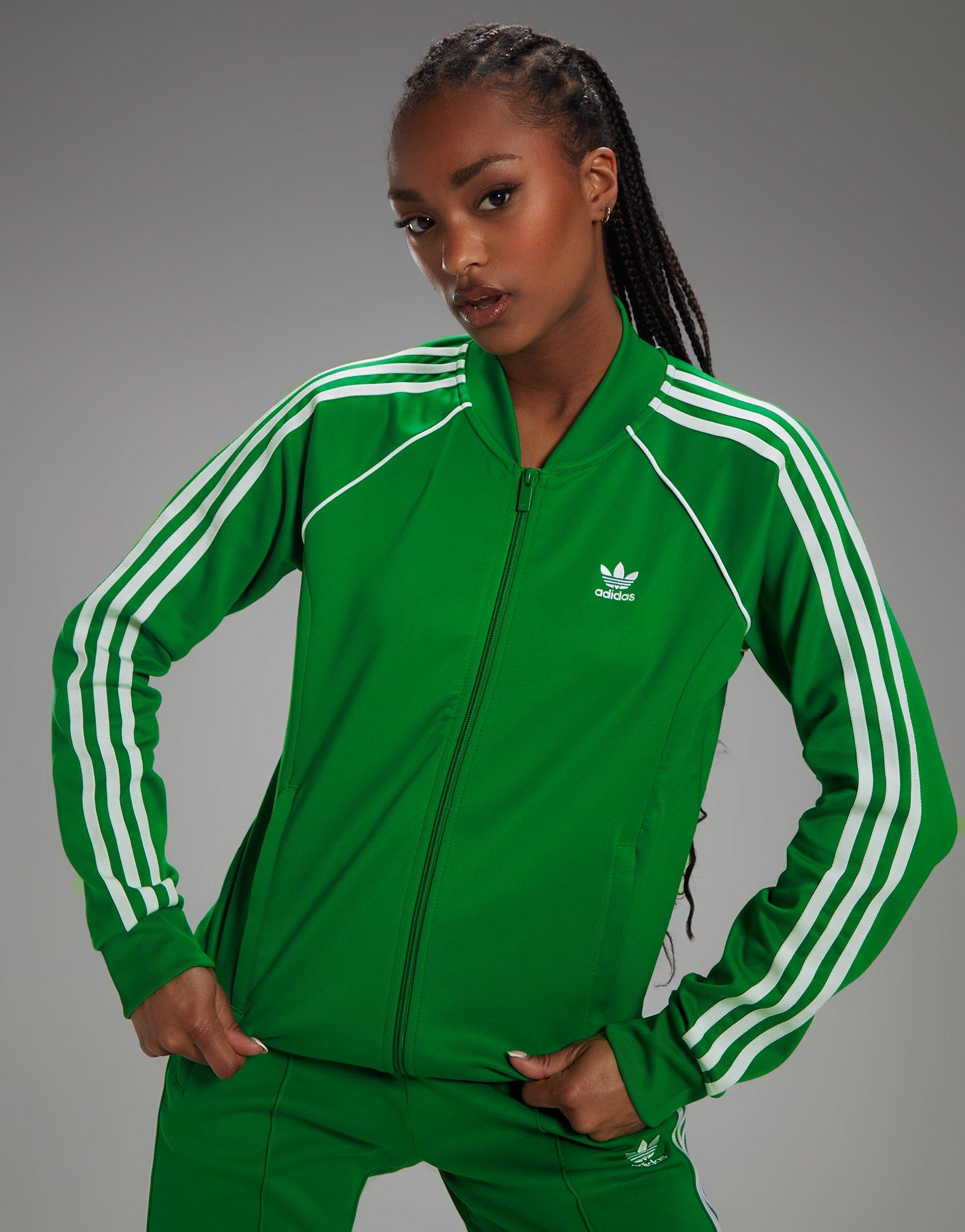 Adidas originals clearance track top green