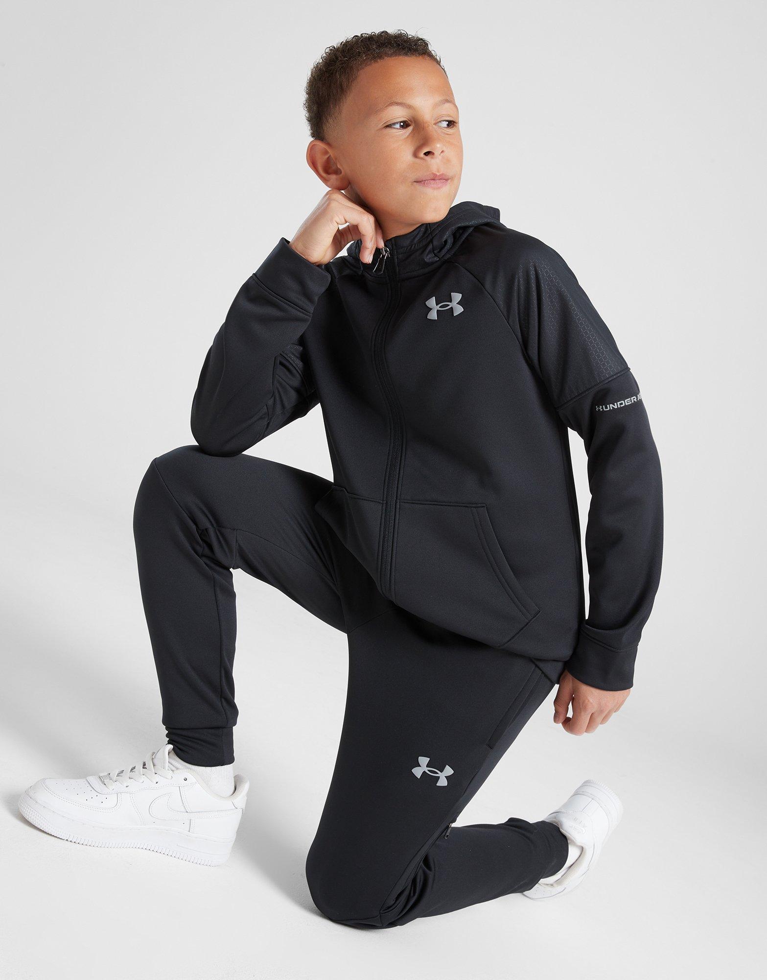 Black Under Armour UA Armour Fleece Grid Joggers Junior - JD