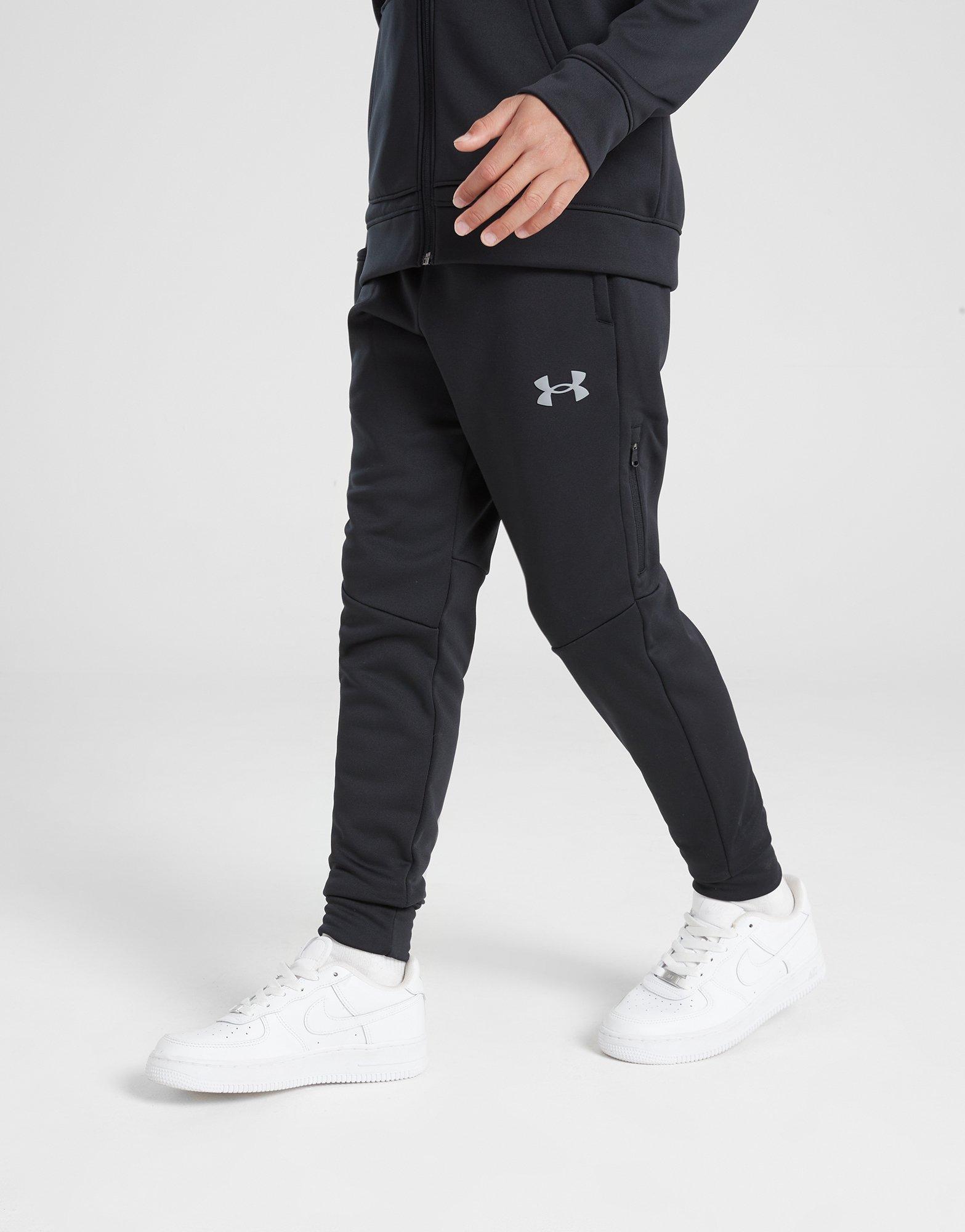 Black Under Armour UA Armour Fleece Grid Track Pants