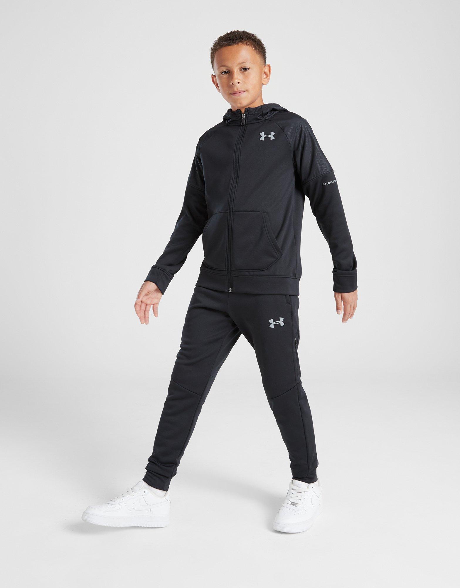 Black Under Armour UA Armour Fleece Grid Joggers Junior - JD Sports Global