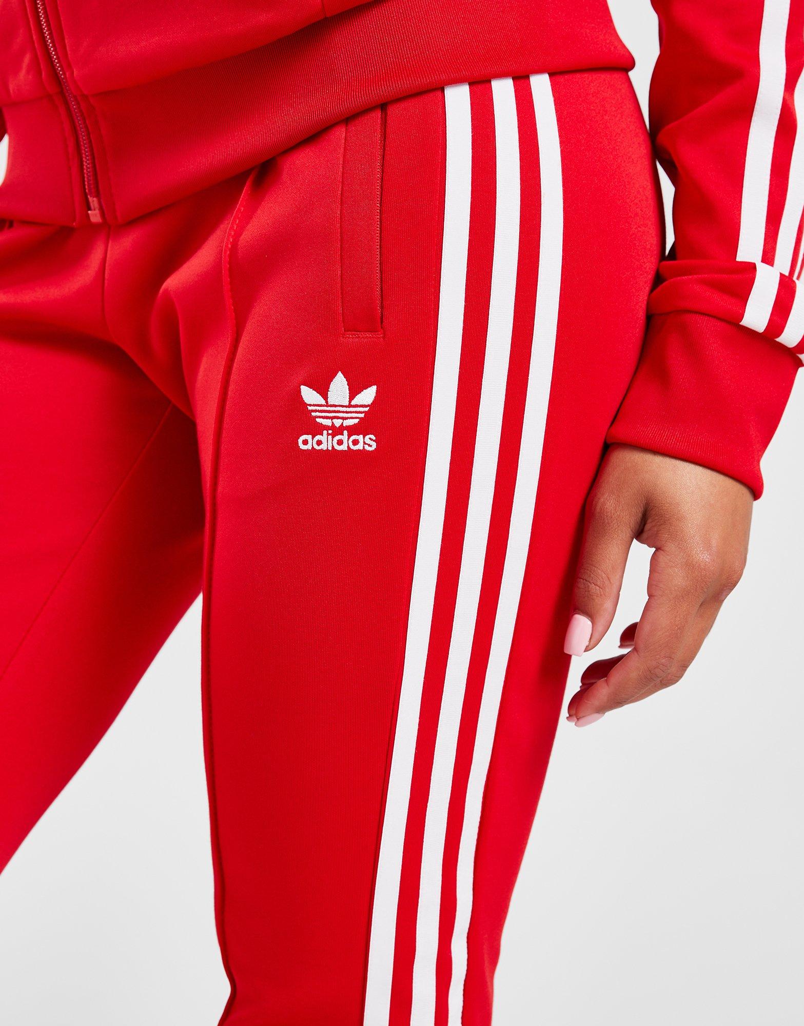 Red adidas Originals SST Cuffed Track Pants - JD Sports Ireland