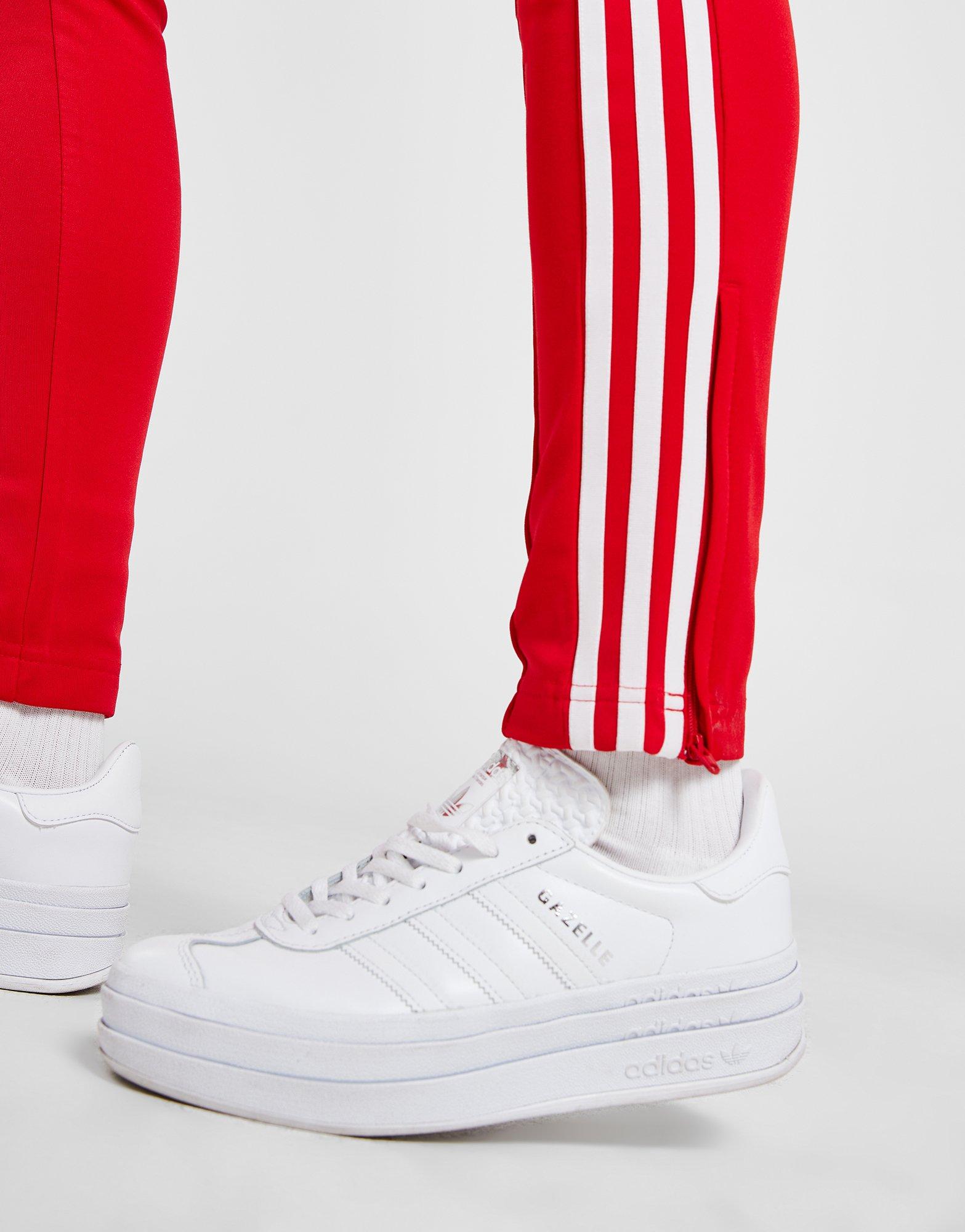 Red adidas Originals SST Cuffed Track Pants - JD Sports Ireland