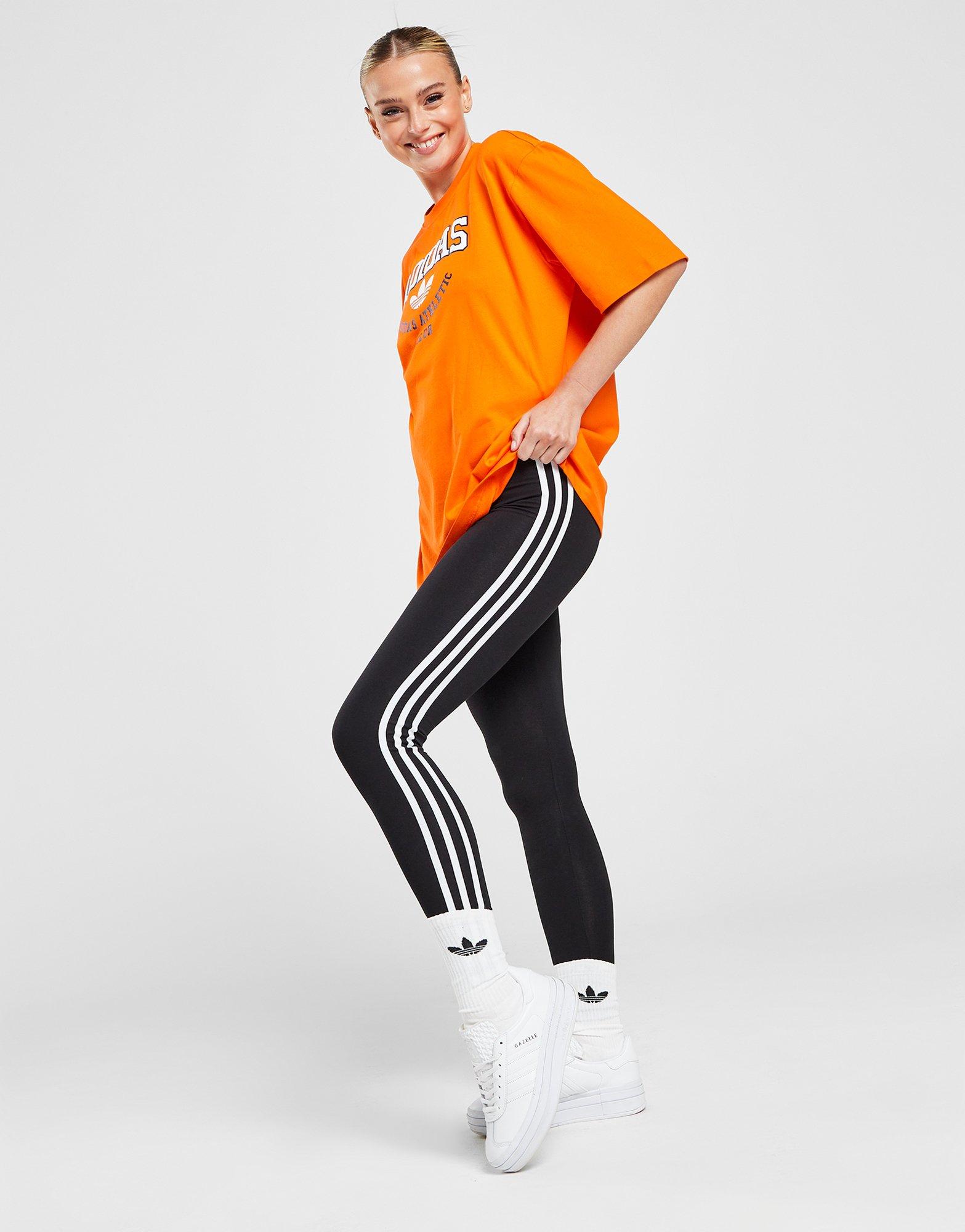 adidas Originals Adidas Training 3 Stripe leggings in Black