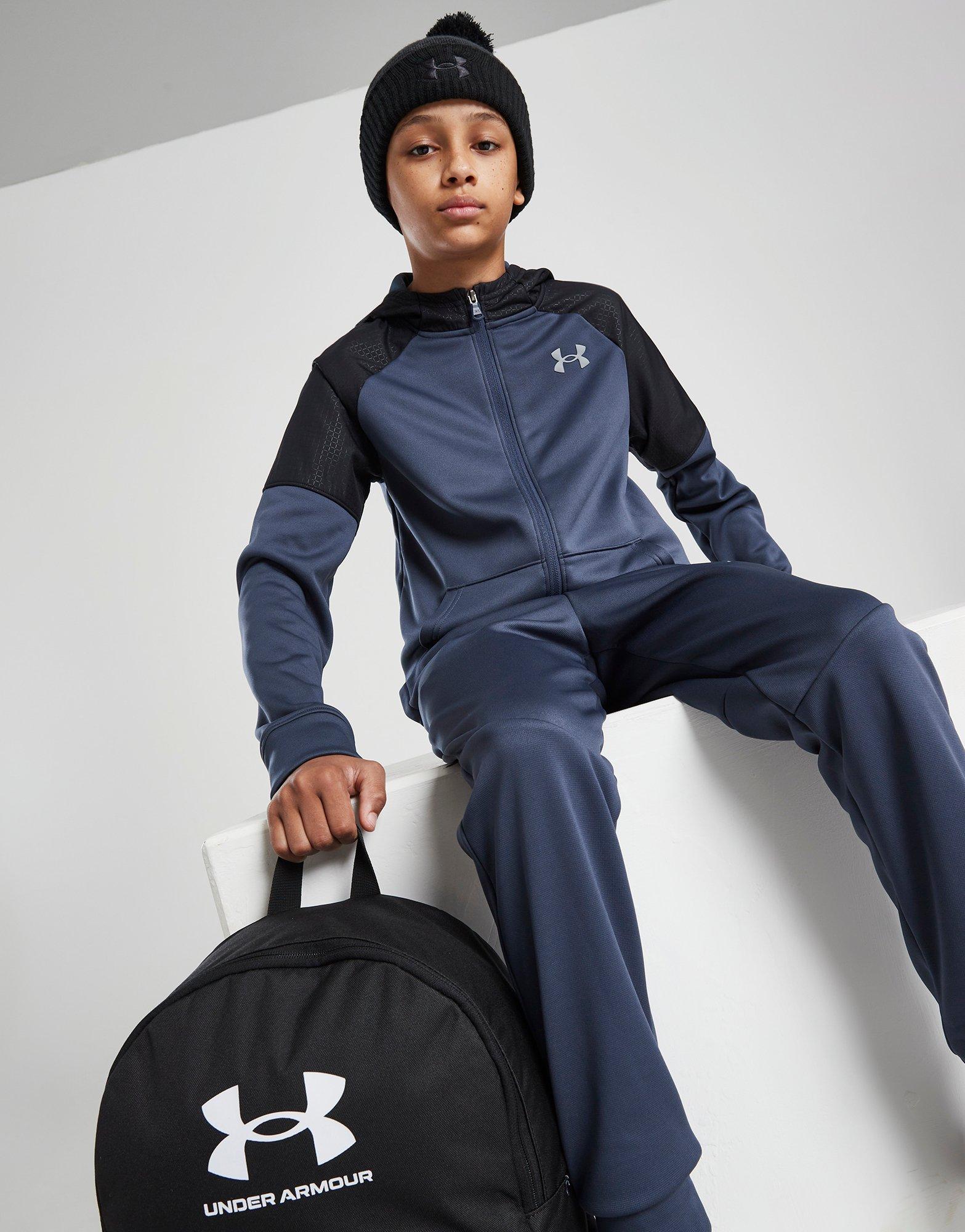 Blue Under Armour UA Armour Fleece Full Zip Hoodie Junior - JD Sports Global