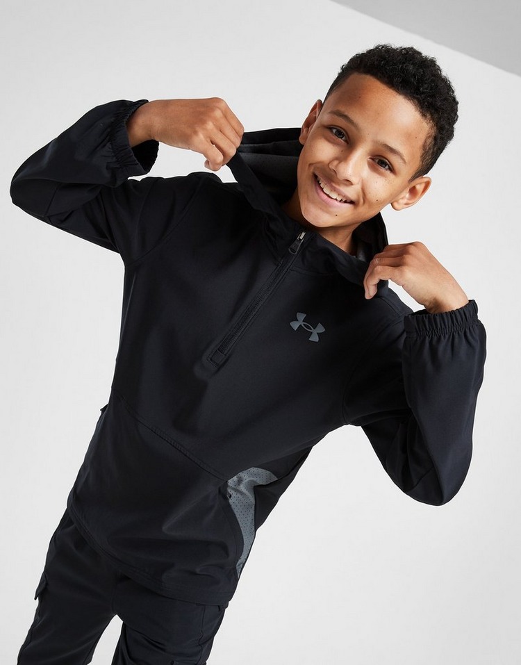 Under Armour Woven 1/2 Zip Hoodie Junior