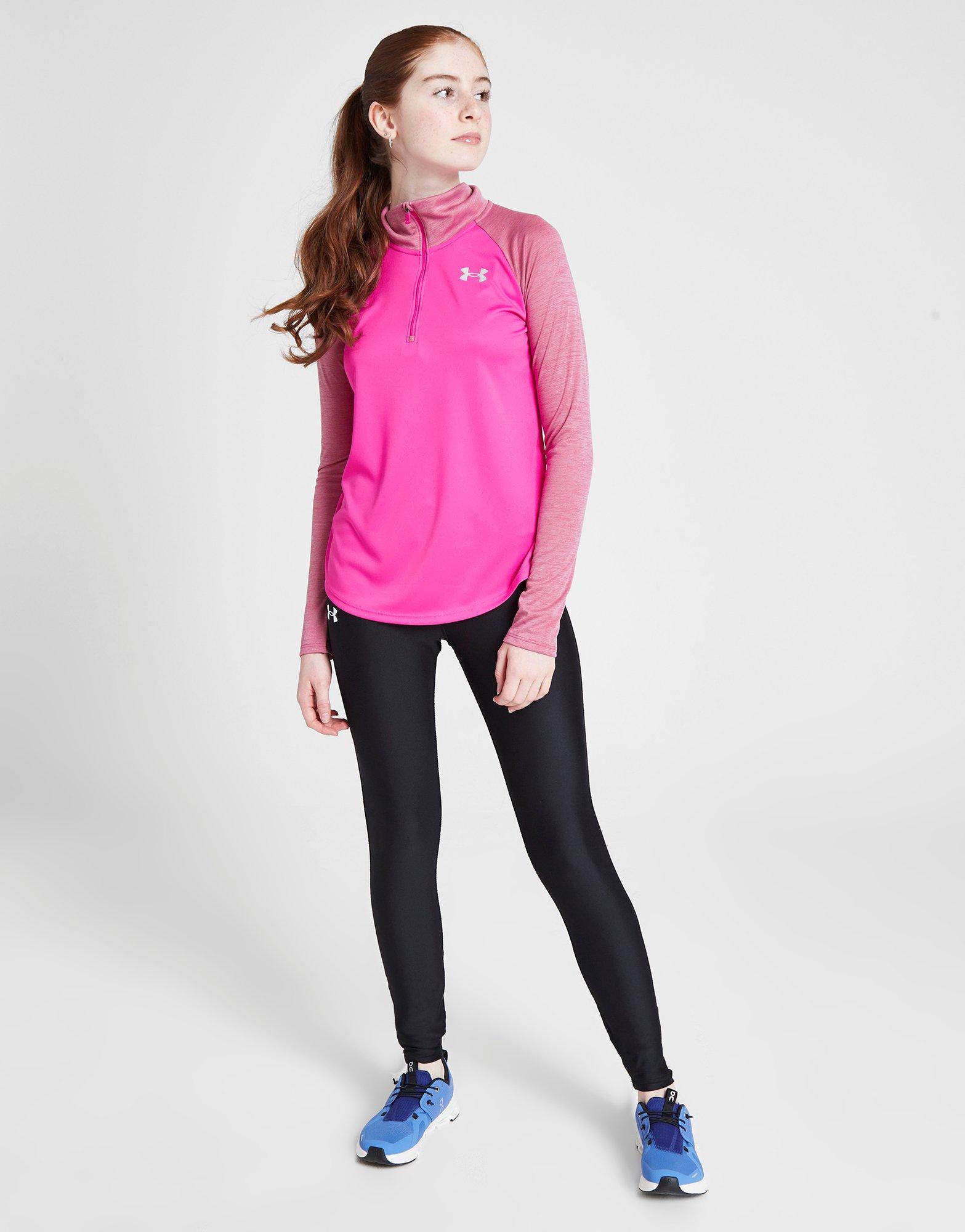 Under Armour RUN ANYWHERE CROP - Sports T-shirt - rebel pink