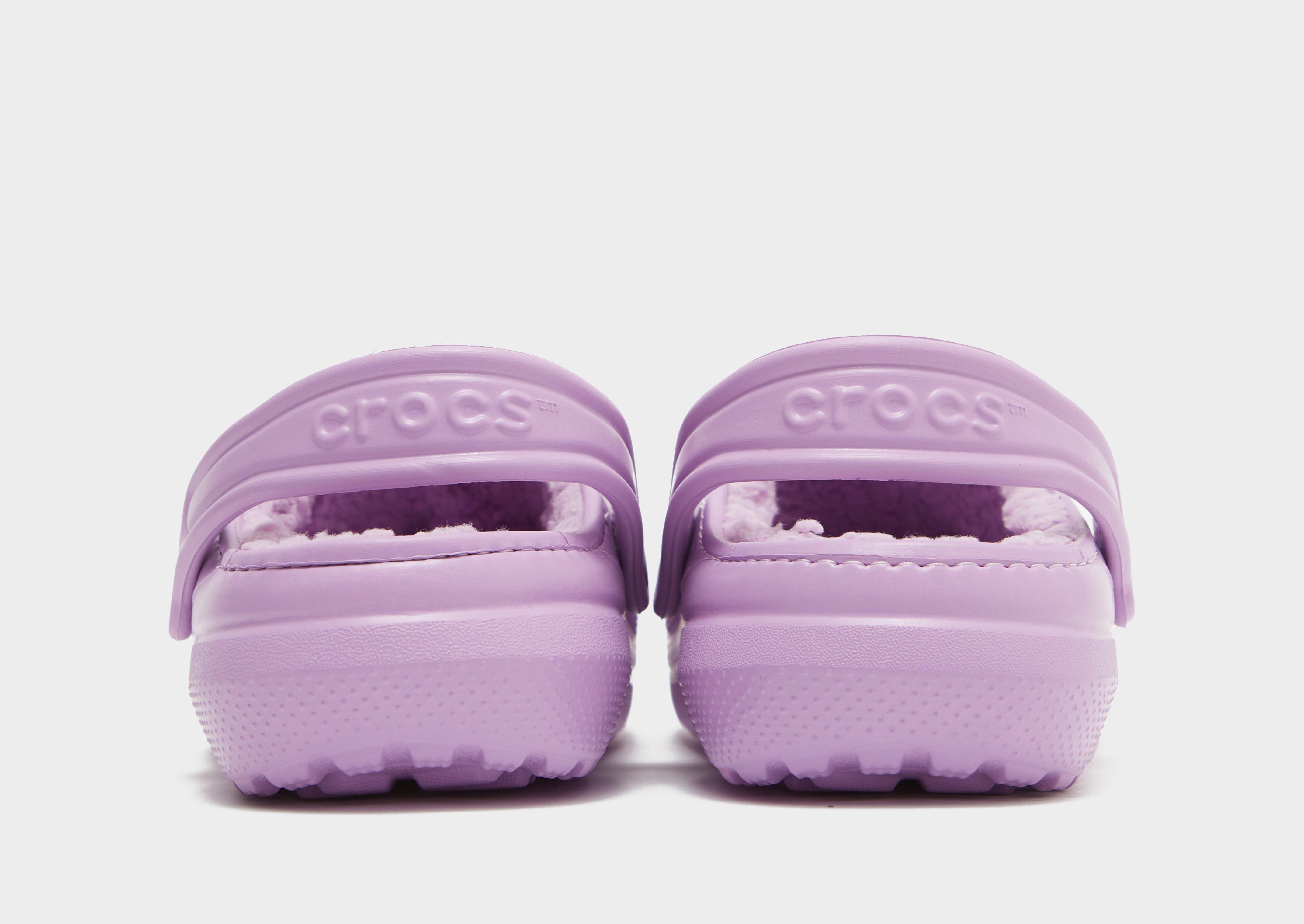 Fuzzy best sale lilac crocs