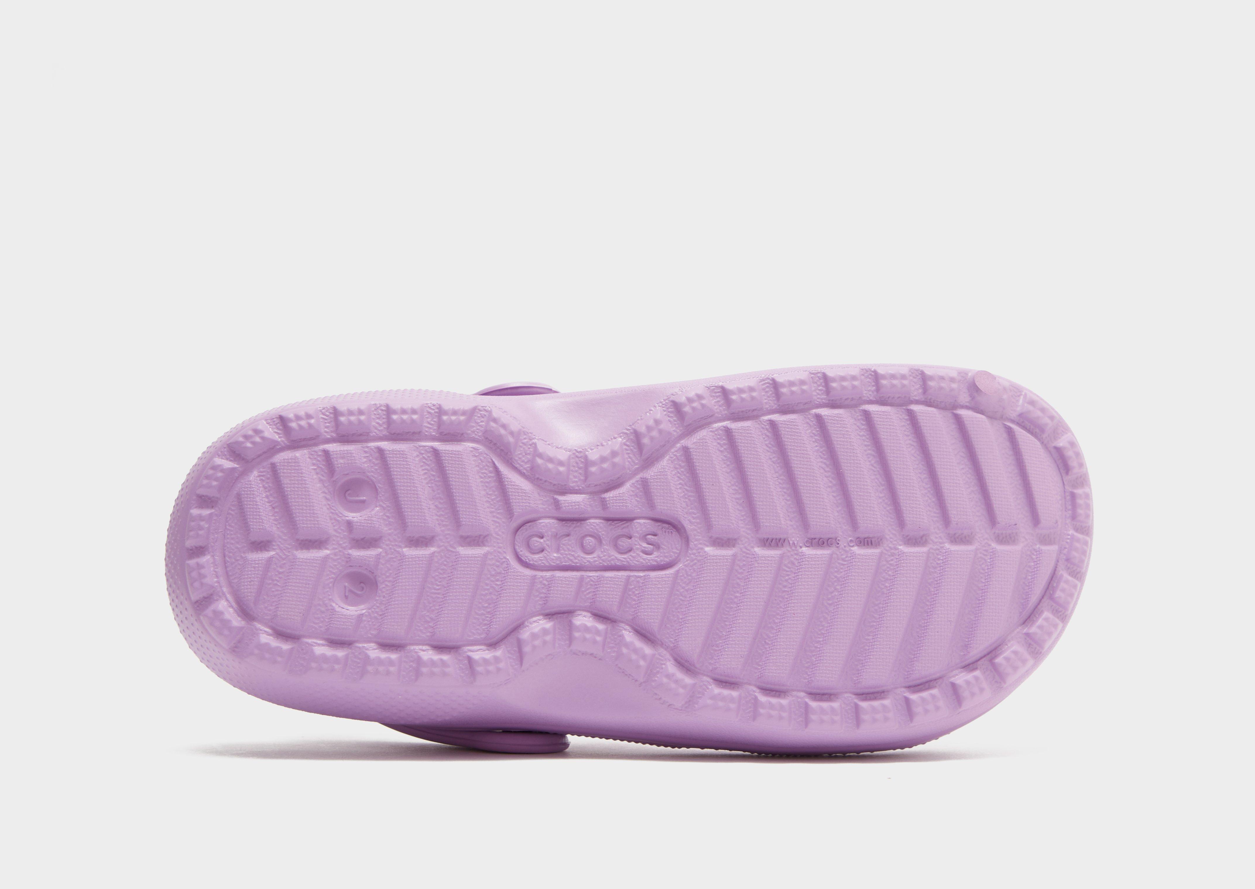 Fuzzy purple online crocs