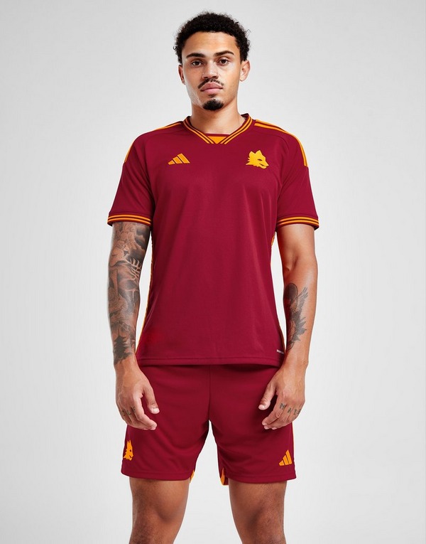 Red adidas As Roma 2023/24 Home Shorts - JD Sports