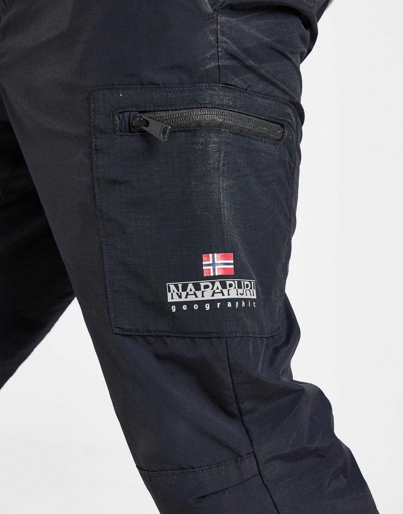 Black Napapijri Malbury Cargo Track Pants