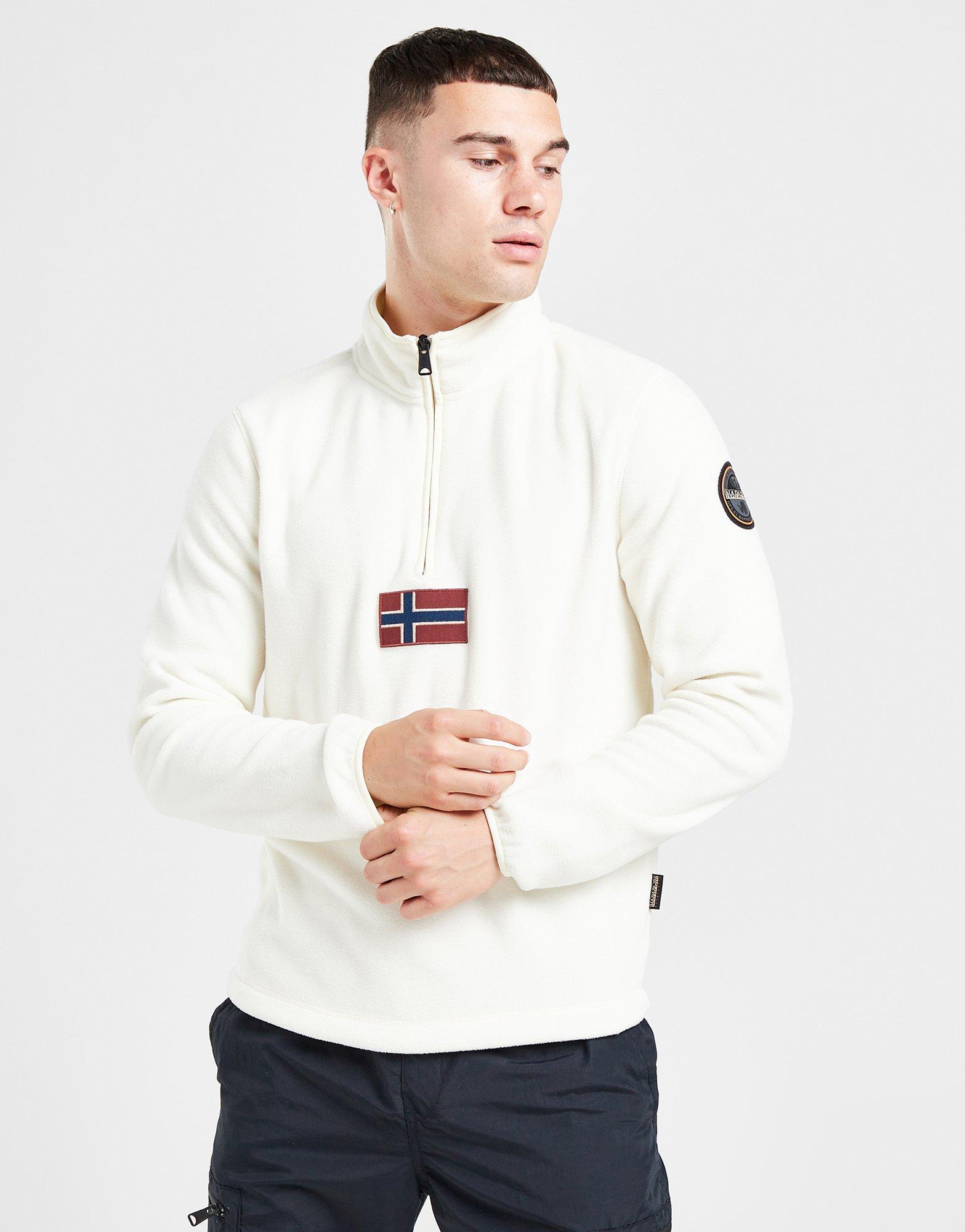 Napapijri T-Anderby Half Zip Whitecap - Ejmenswear Store