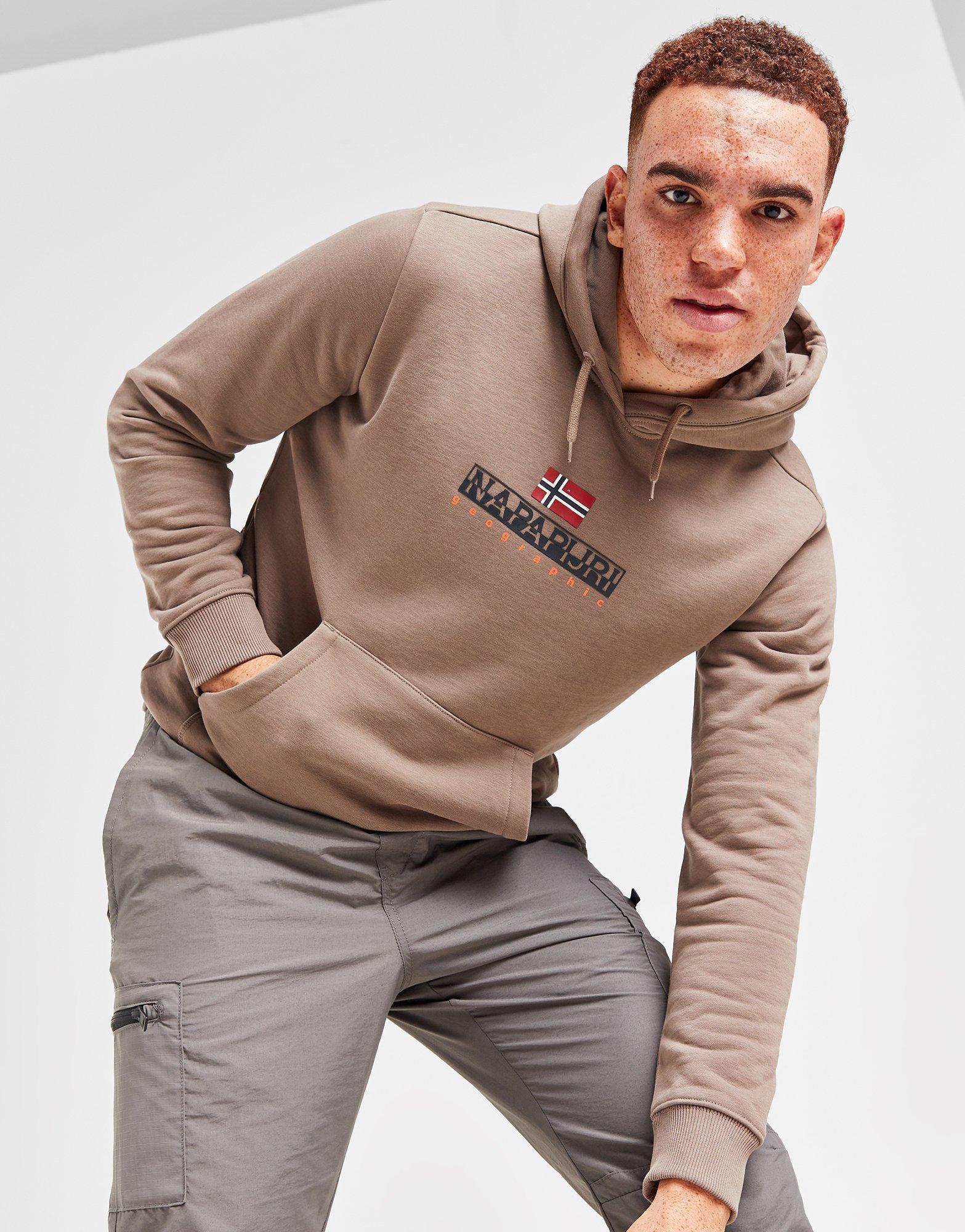 HUGO - Relaxed-fit hoodie in cotton with stacked logo