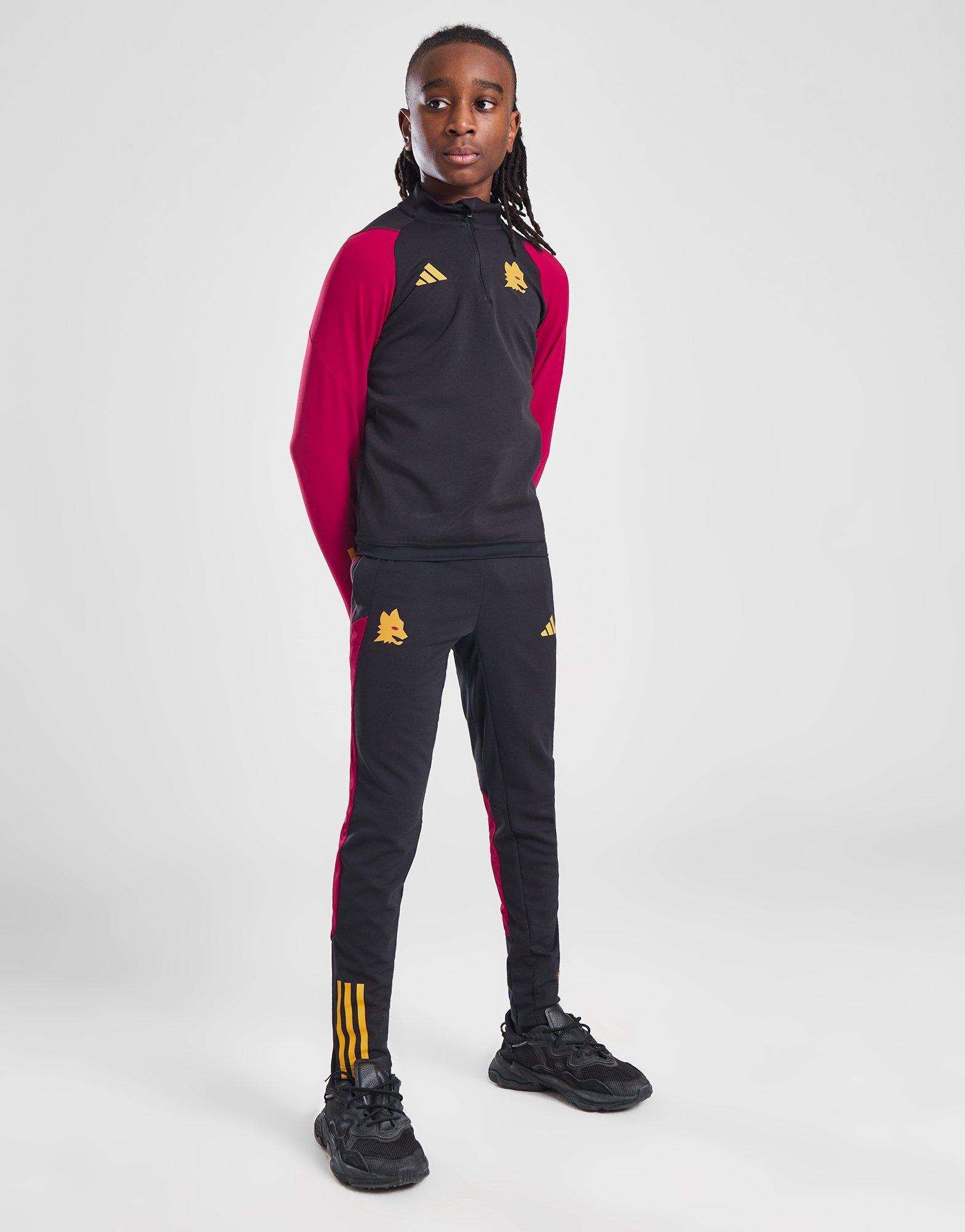 Black adidas AS Roma Training Track Pants Junior - JD Sports Global