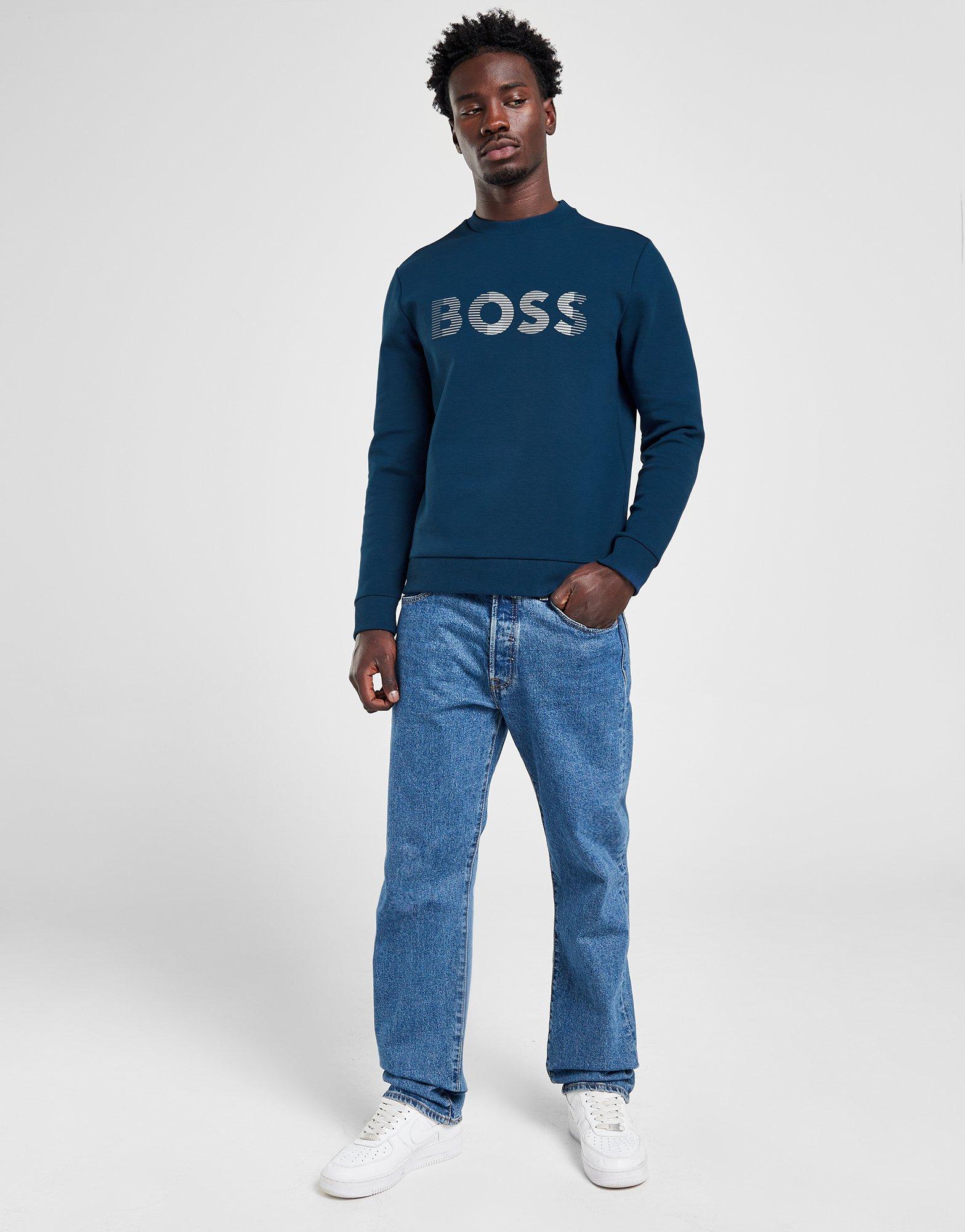 Hugo boss salbo sweatshirt blue best sale