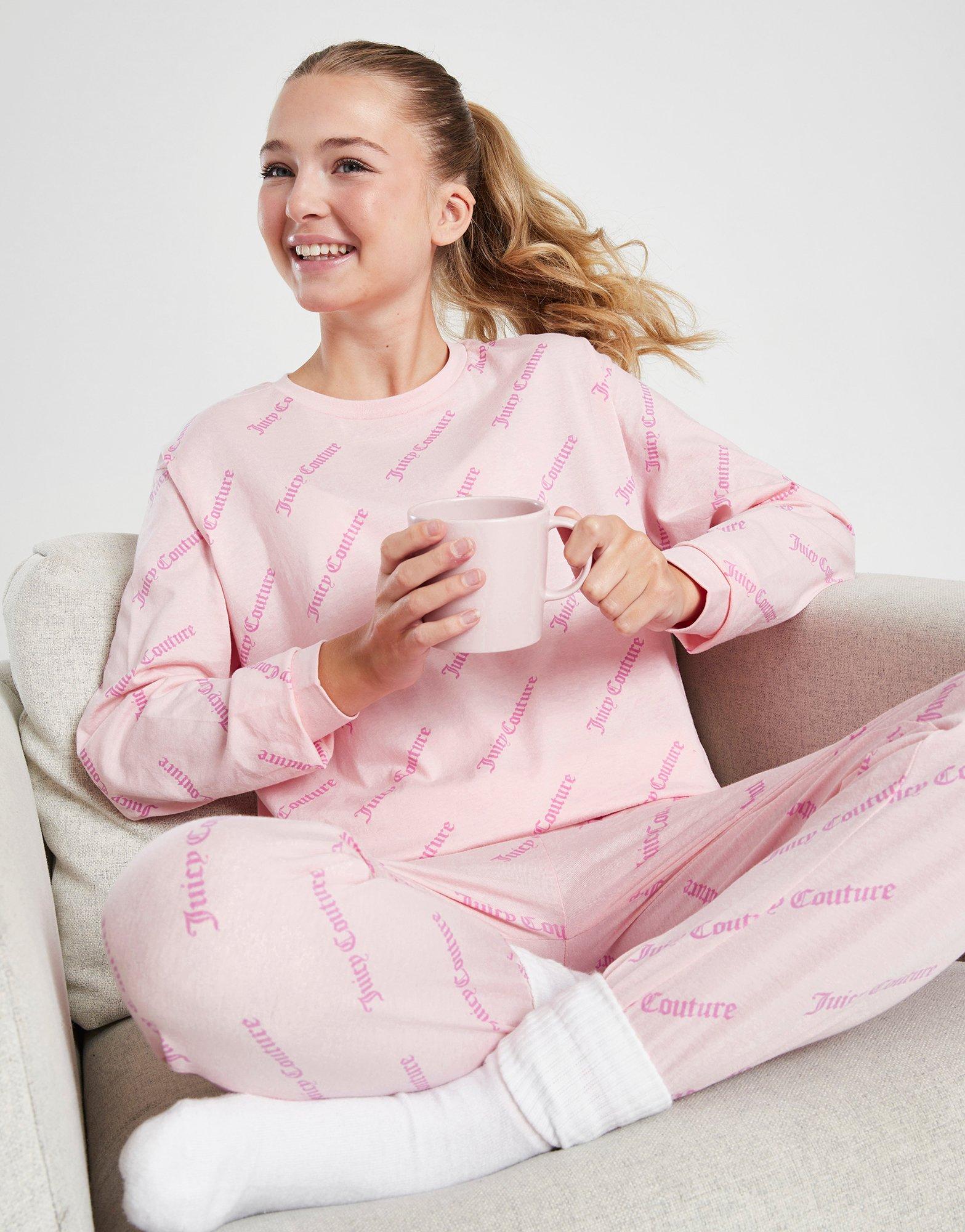 Juicy Couture - Girls Pale Pink Cotton Pyjamas