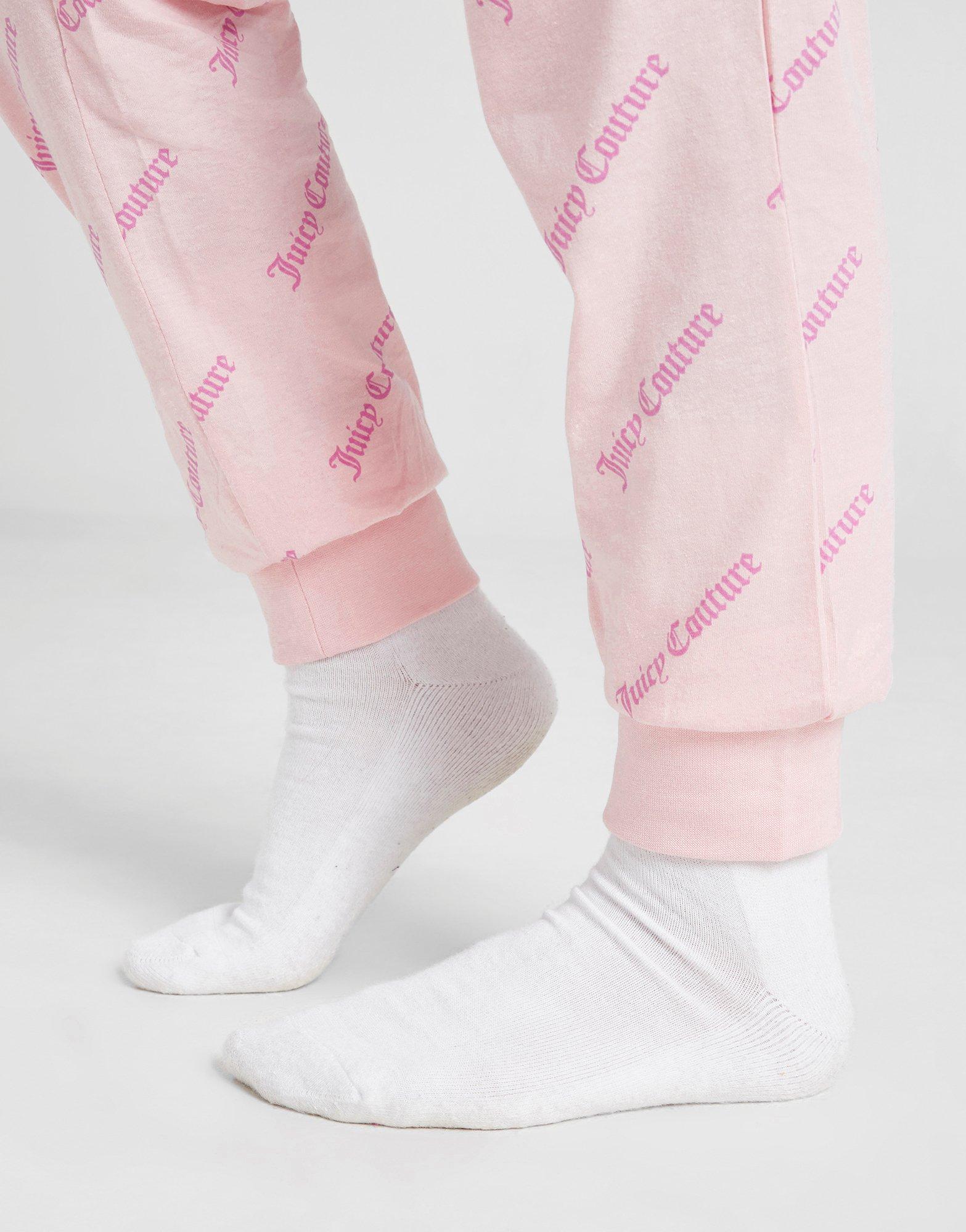 Juicy Couture Girls' All Over Print Crew Lounge Set Junior