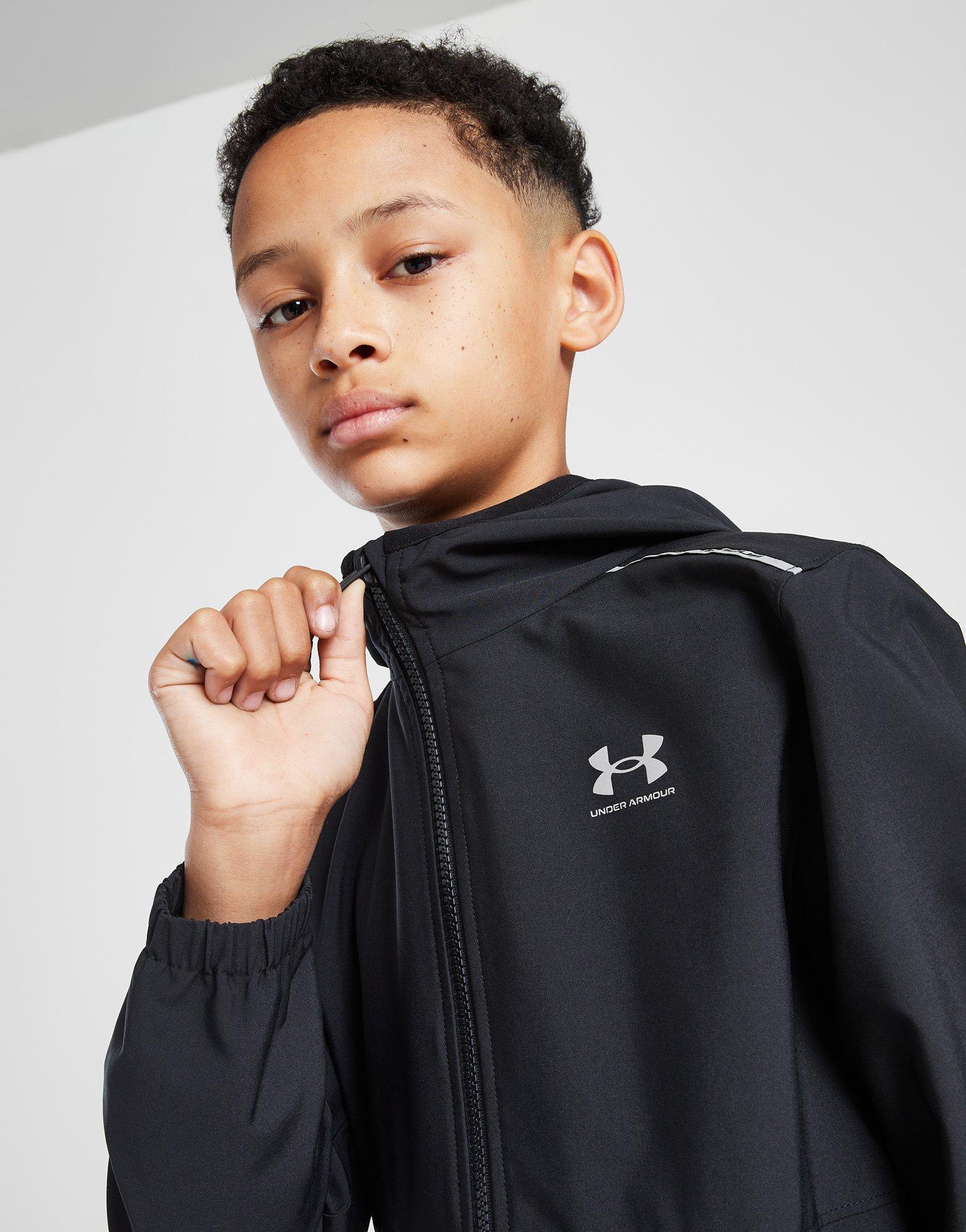 Black Under Armour Woven Full Zip Jacket - JD Sports Global