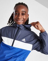 adidas Lightweight Colour Block Hooded Jacket Junior