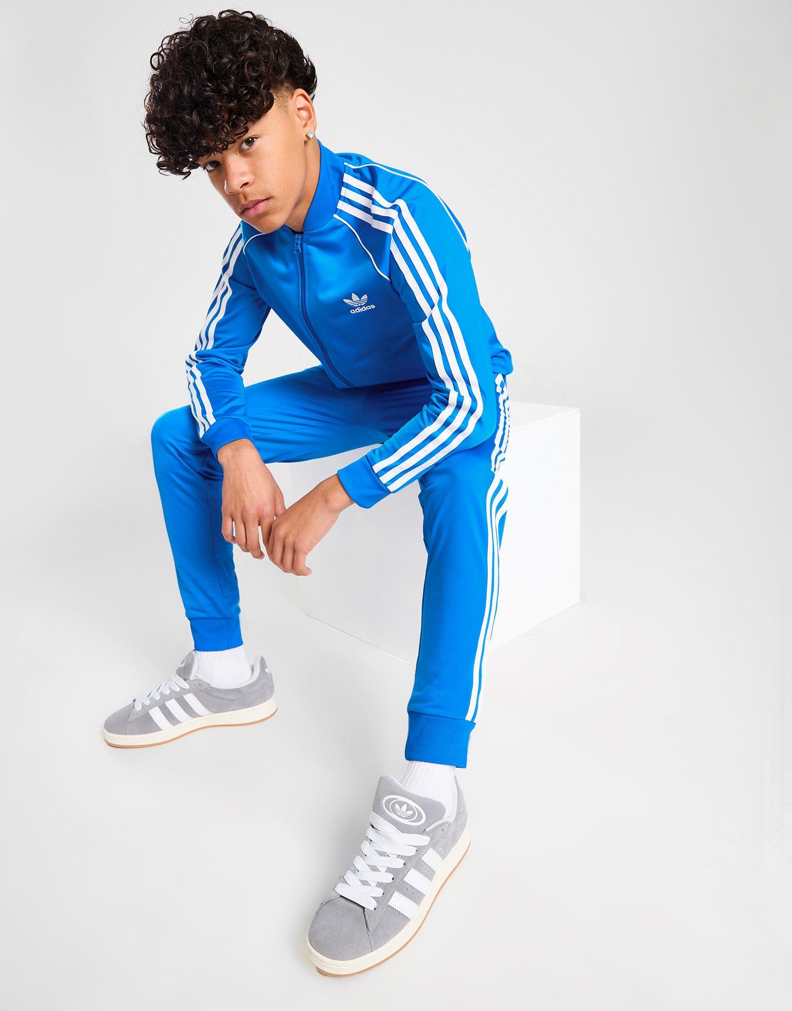 Adidas Originals Women's SST TRACK SUIT Jacket + Pants BlueBird Sz L