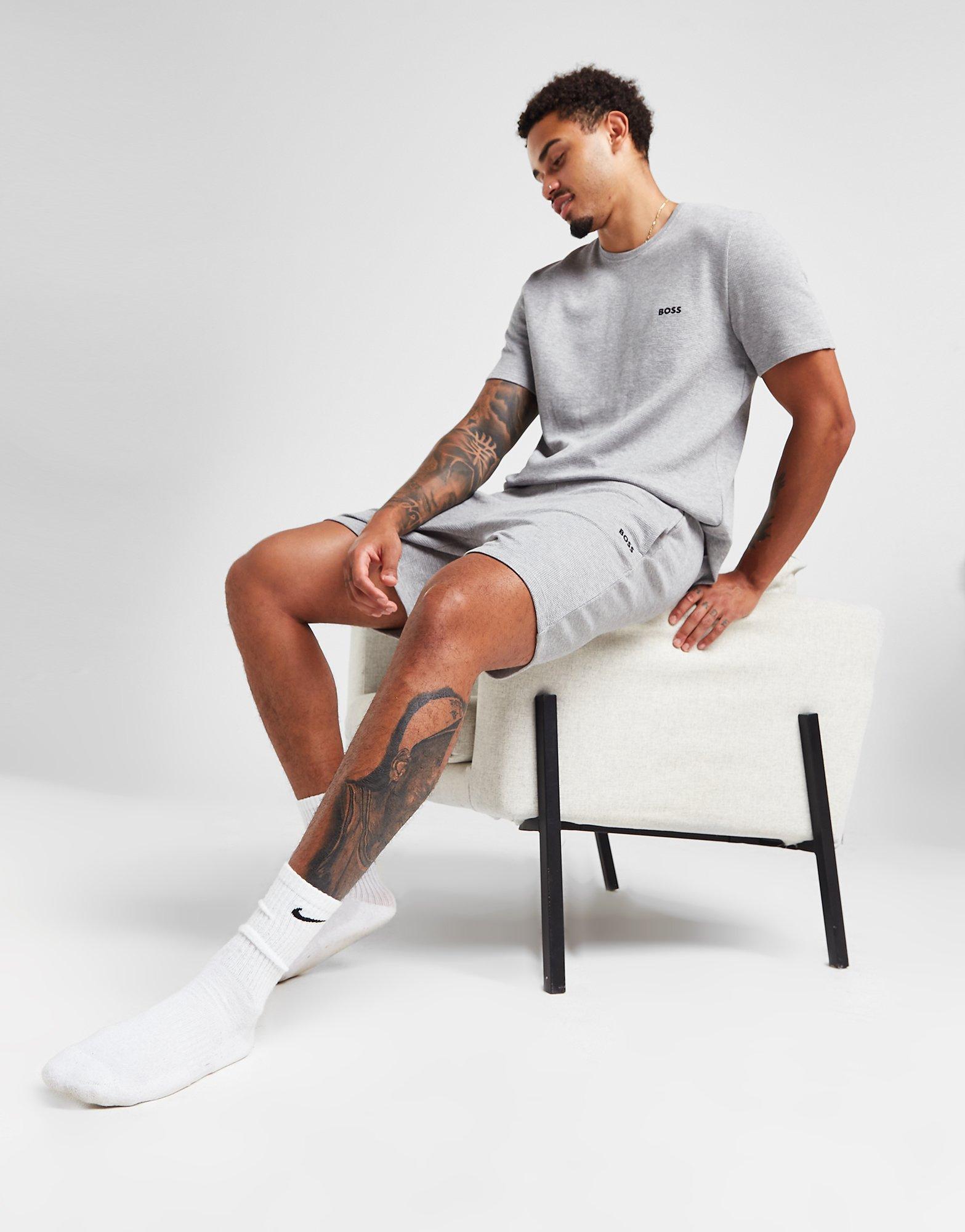 Grey BOSS Waffle Shorts - JD Sports Global